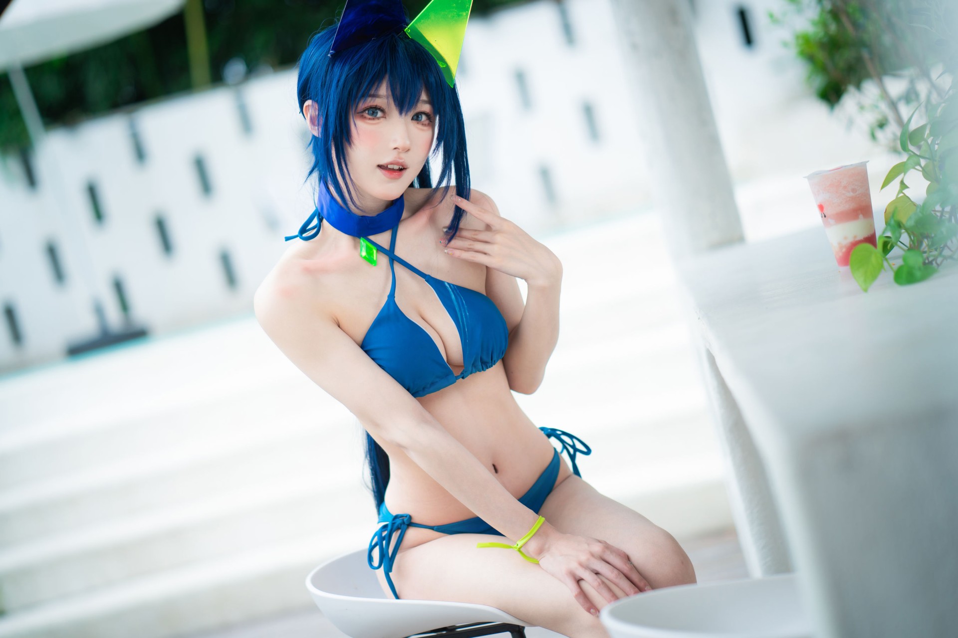 图片[2]-[COSPLAY]阿包也是兔娘 – 花园泳装-看套图