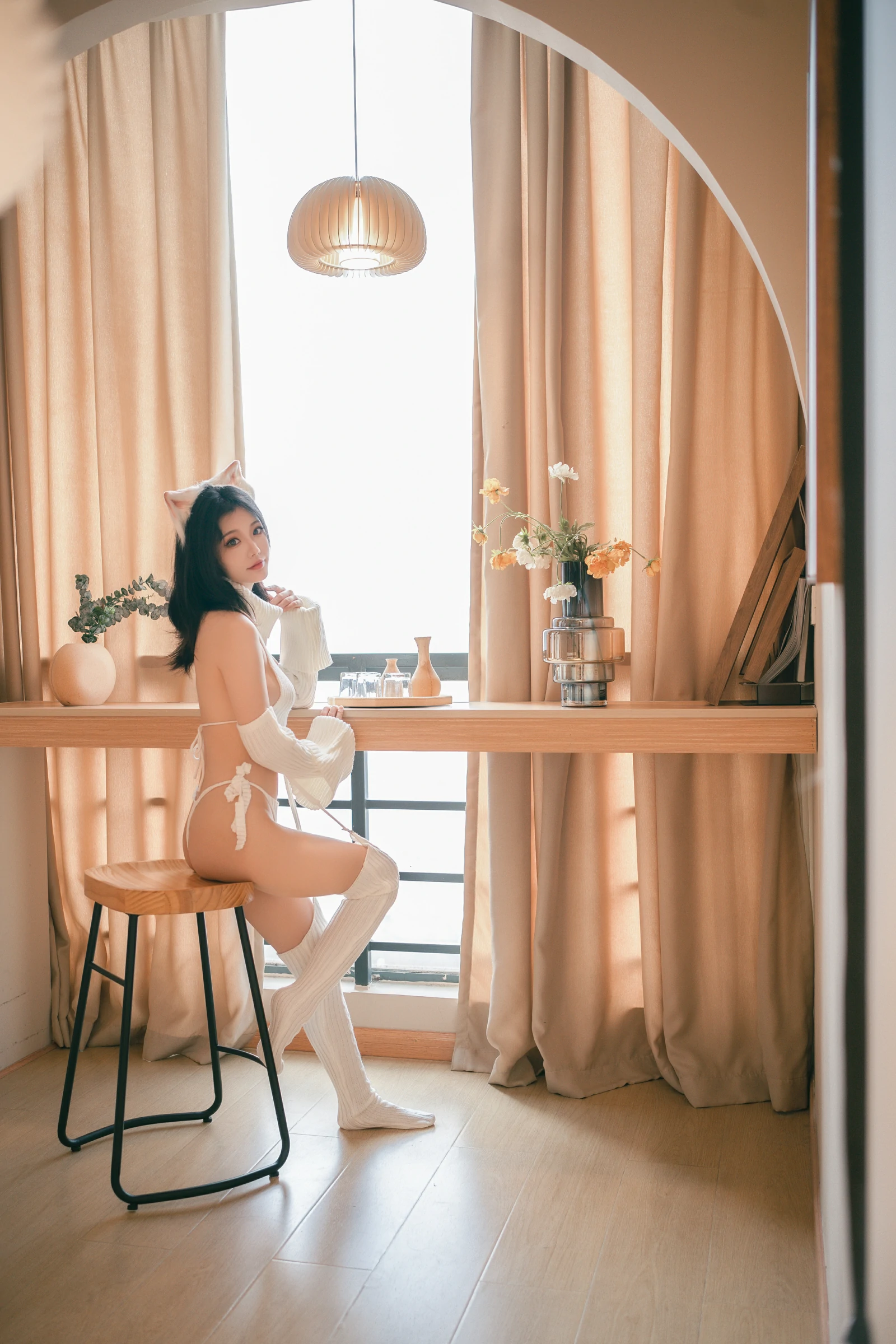 图片[3]-[COSPLAY]桃良阿宅 – 白毛衣-看套图