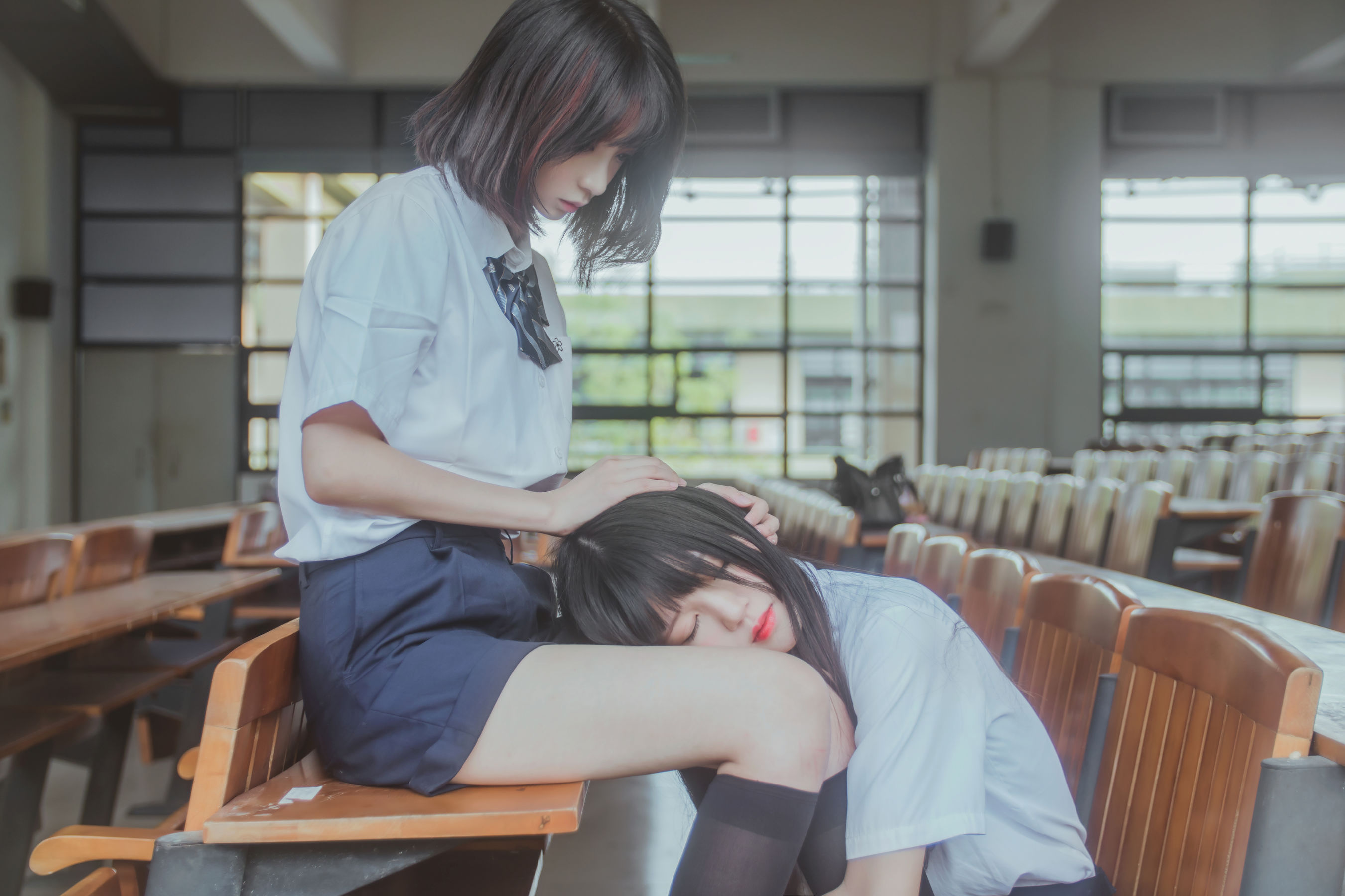 图片[2]-[COSPLAY] 桜桃喵 疯猫ss – JK百合-看套图