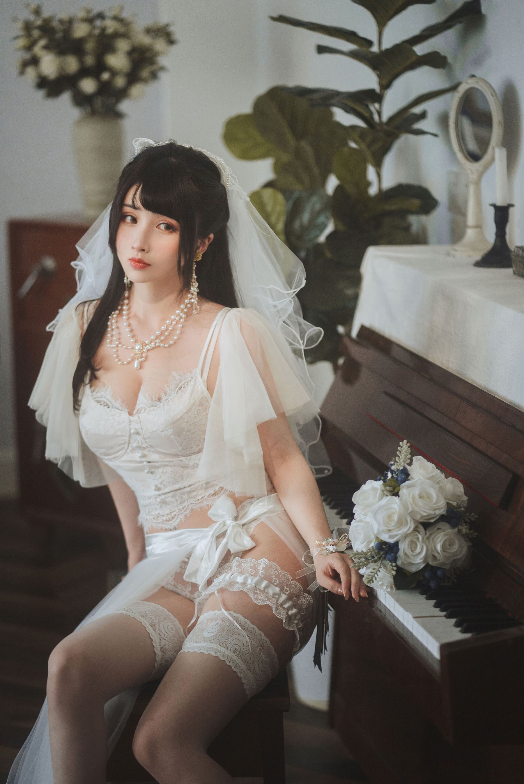 图片[3]-[COSPLAY]rioko凉凉子 – 透明婚纱-看套图