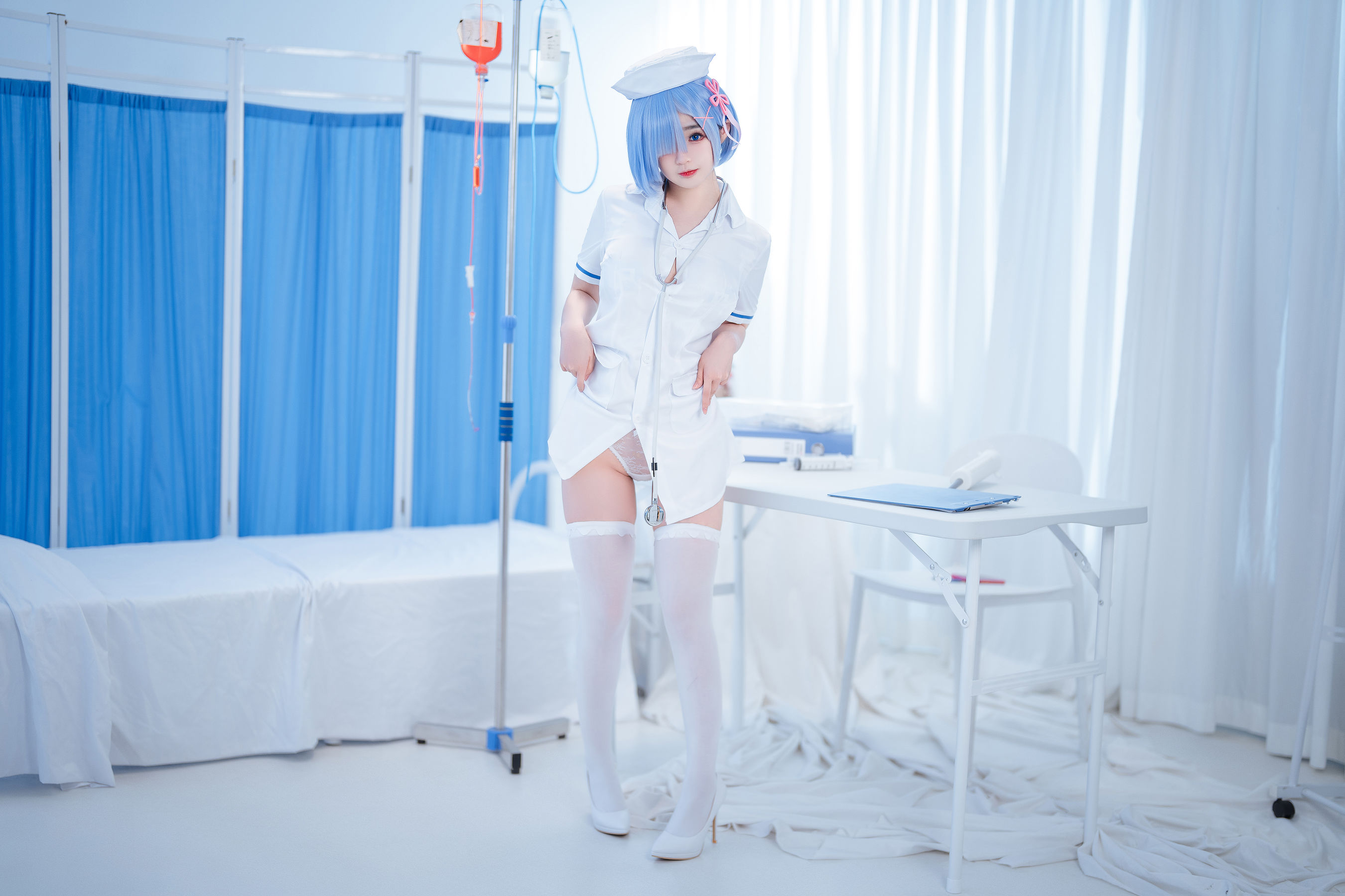 图片[5]-[COSPLAY] 桜井宁宁 – 雷姆护士-看套图