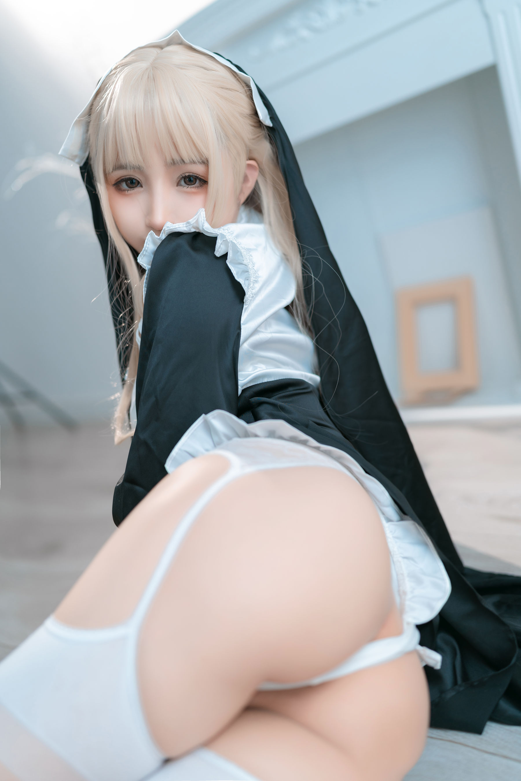 图片[2]-[COSPLAY] 桜井宁宁 – 修女-看套图