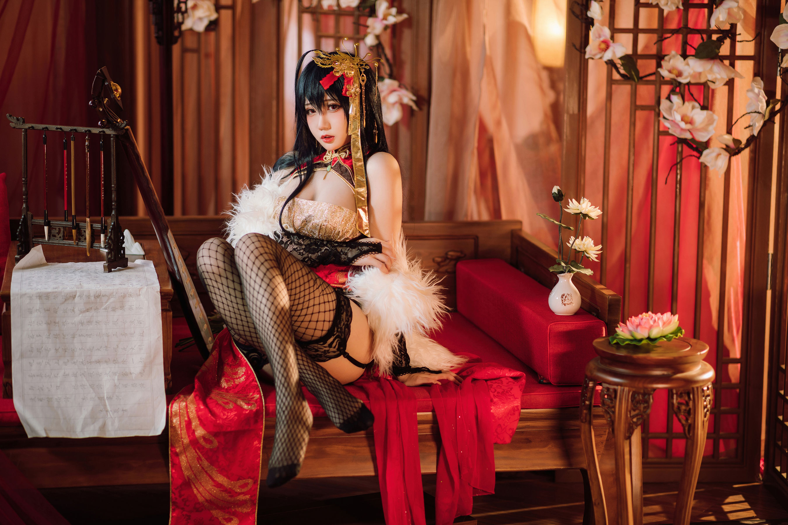 [COSPLAY] 焖焖碳 – 大凤旗袍-看套图