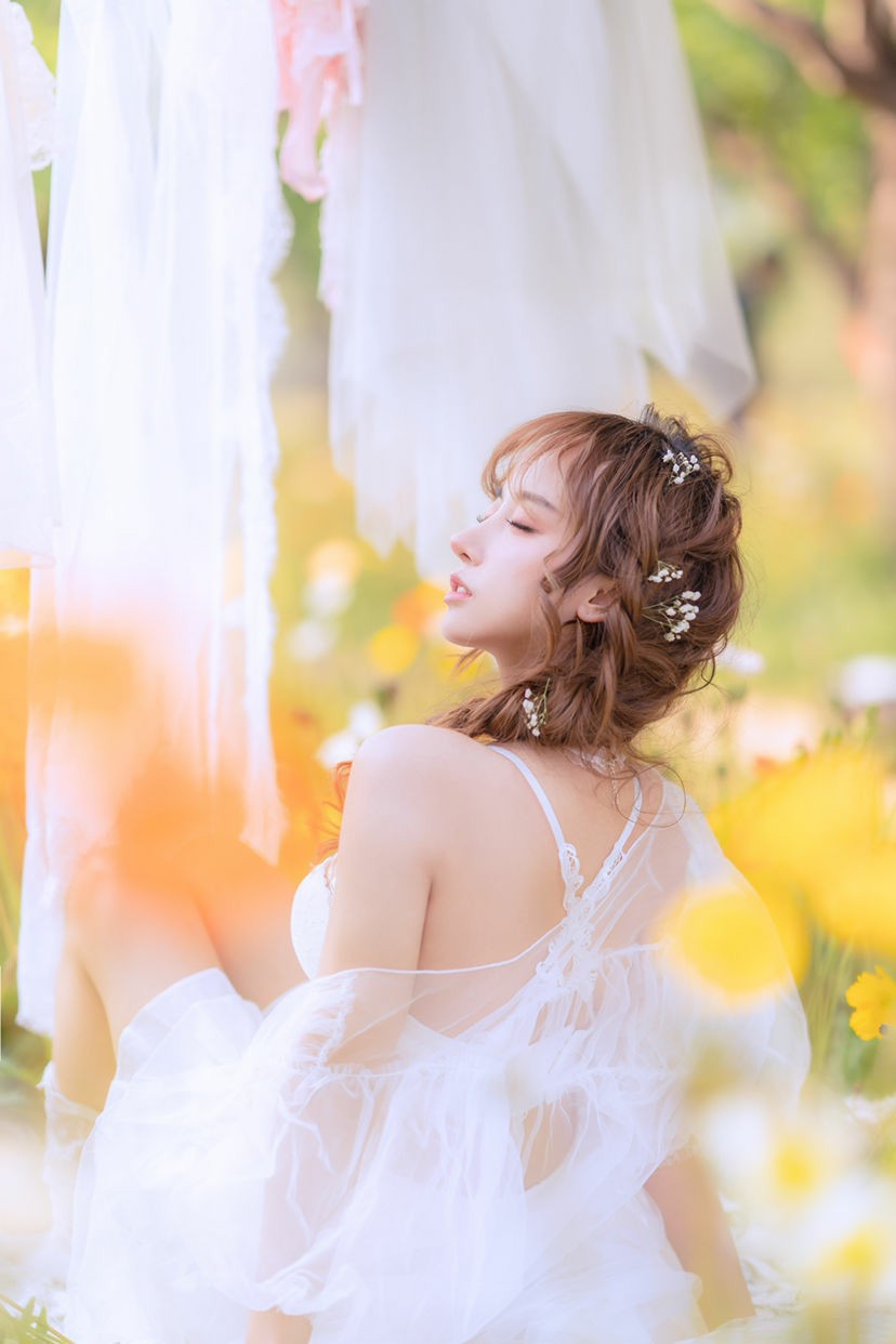 图片[2]-[COSPLAY]过期米线线喵 – 夏日限定 晒衣服-看套图