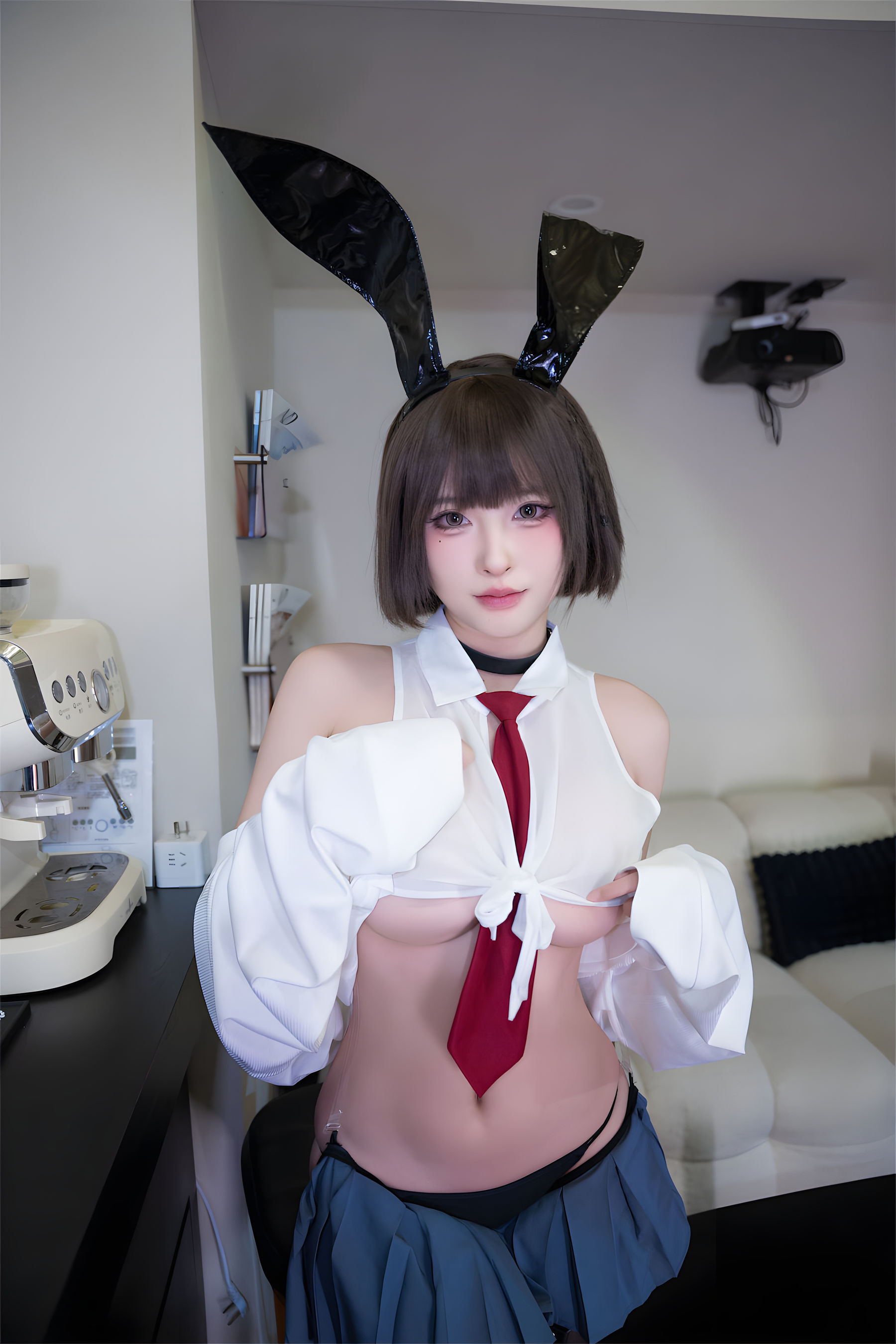 图片[3]-[COSPLAY] 清水由乃 JK兔女郎-看套图