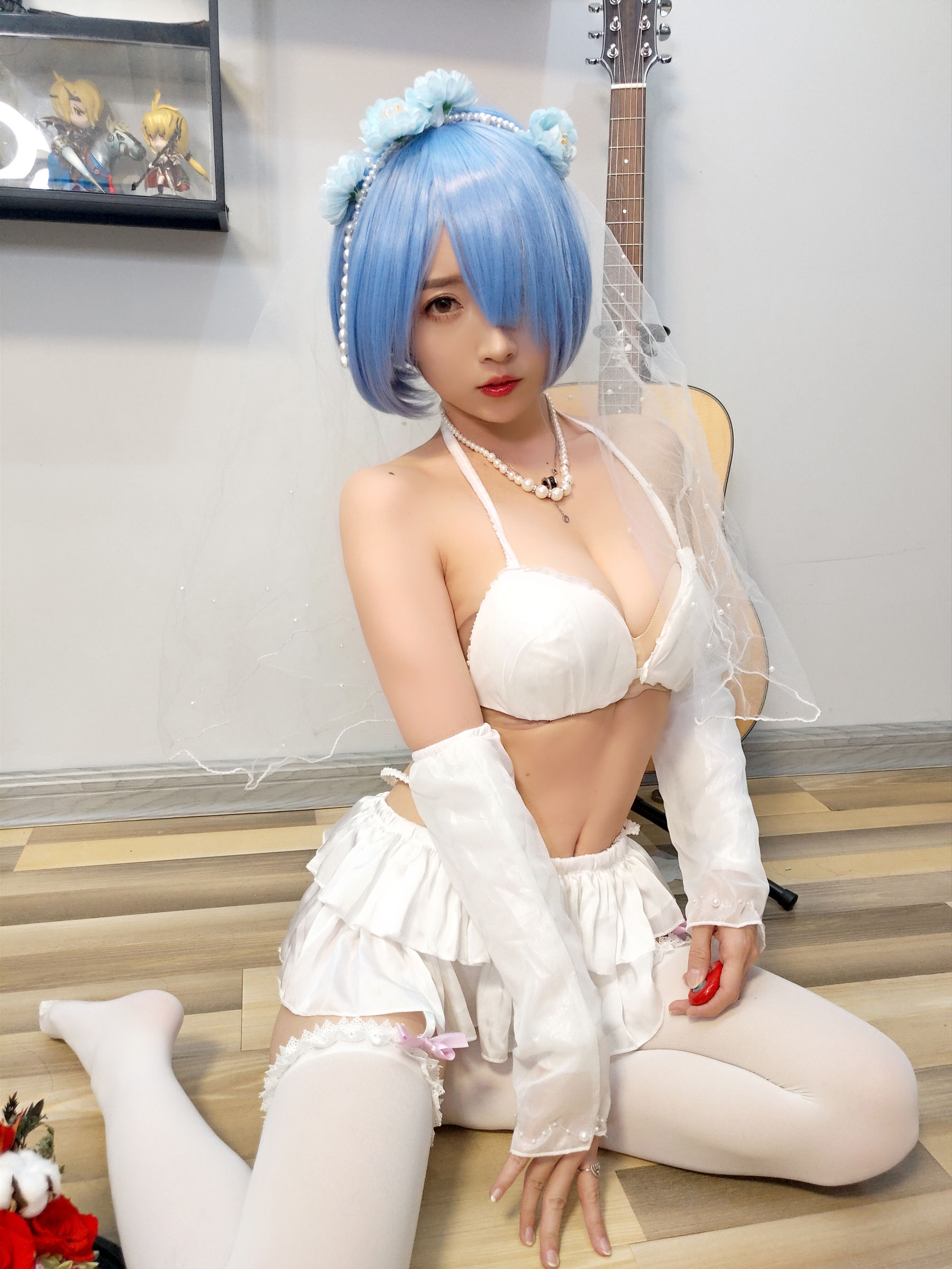 图片[3]-[COSPLAY]小女巫露娜 – 雷姆婚纱-看套图