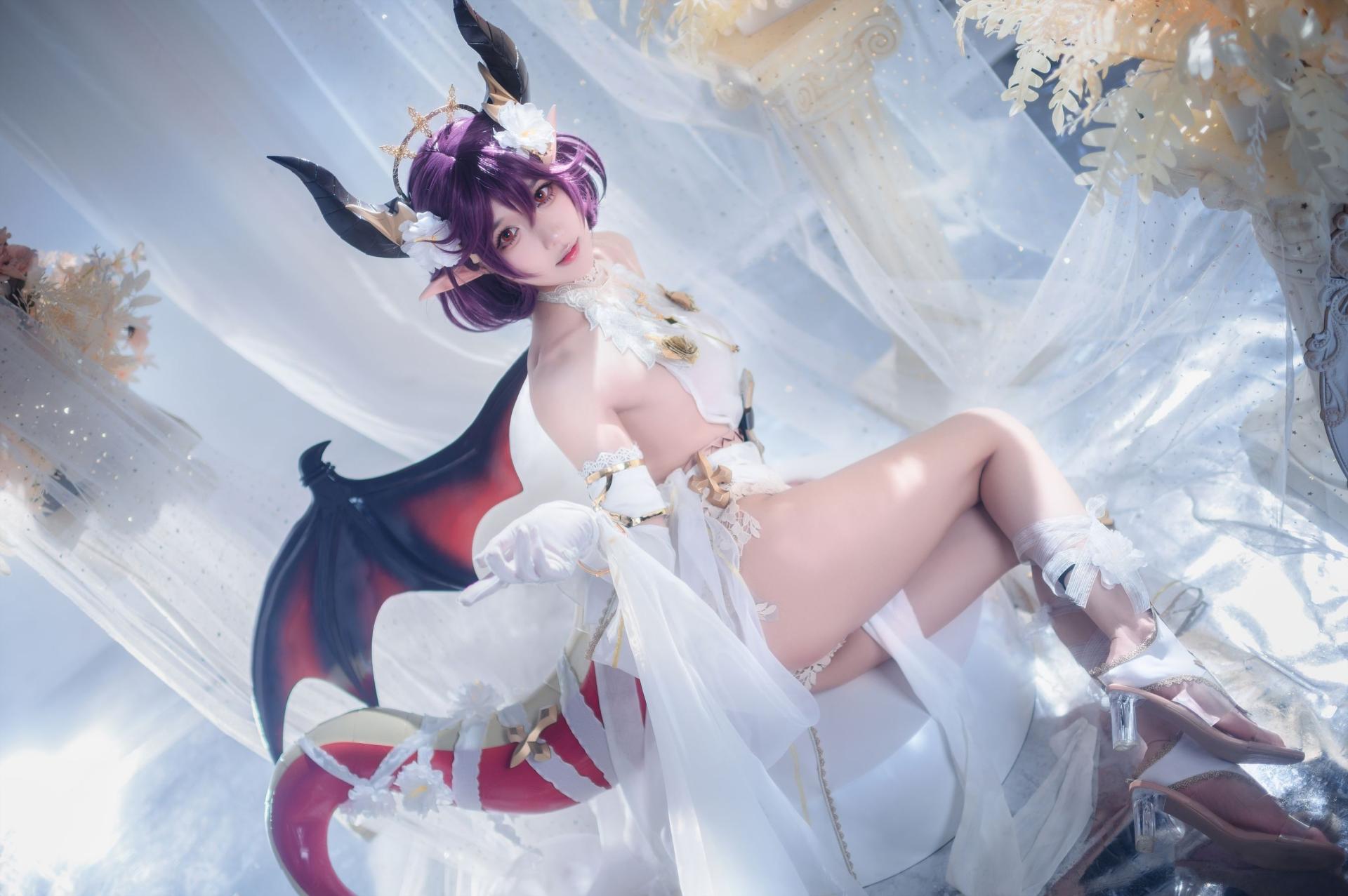 图片[5]-[COSPLAY]阿包也是兔娘 – 碧蓝幻想古蕾娅 龙娘-看套图