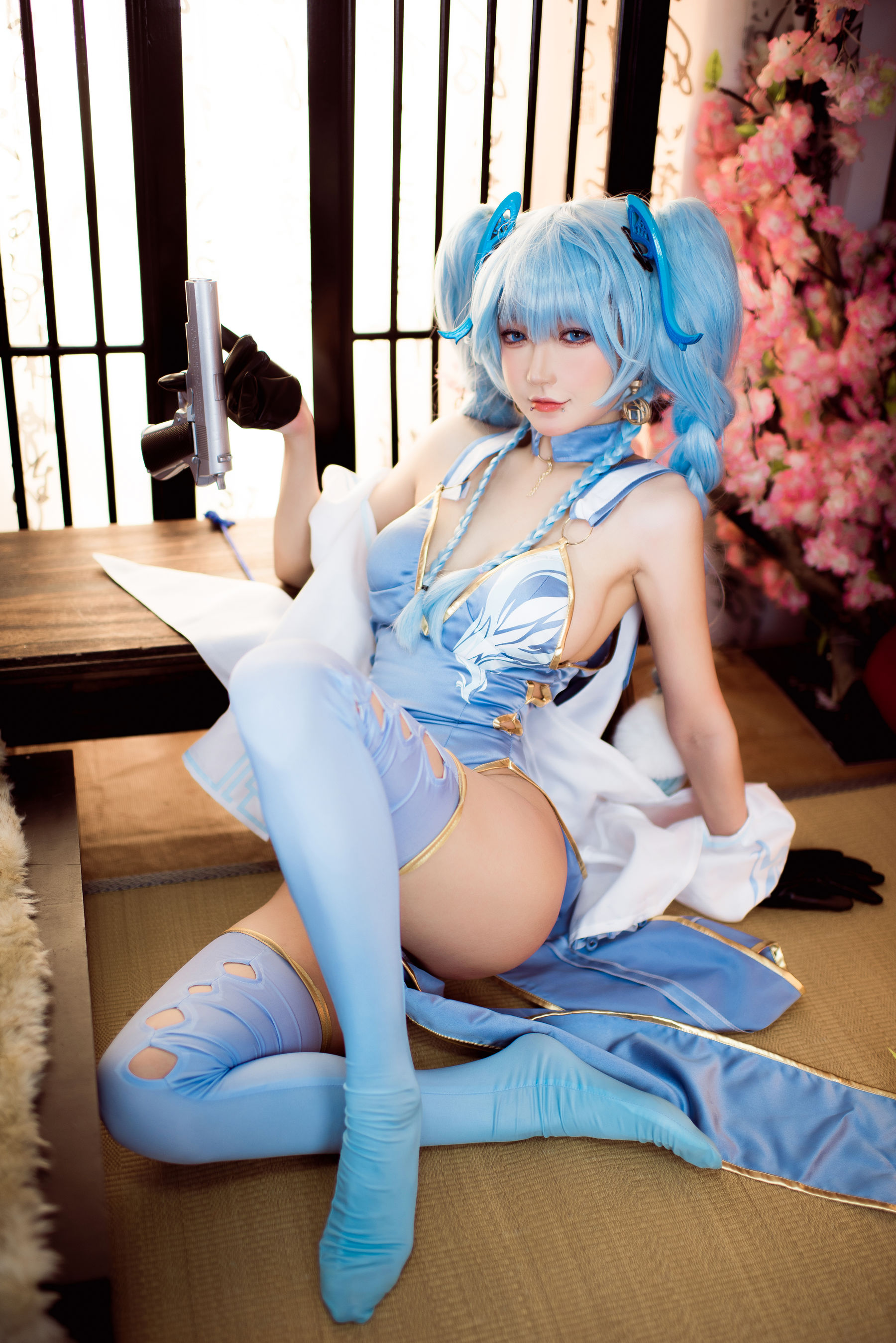 图片[4]-[COSPLAY]阿包也是兔娘 – 少女前线 PA15翠雀媚-看套图