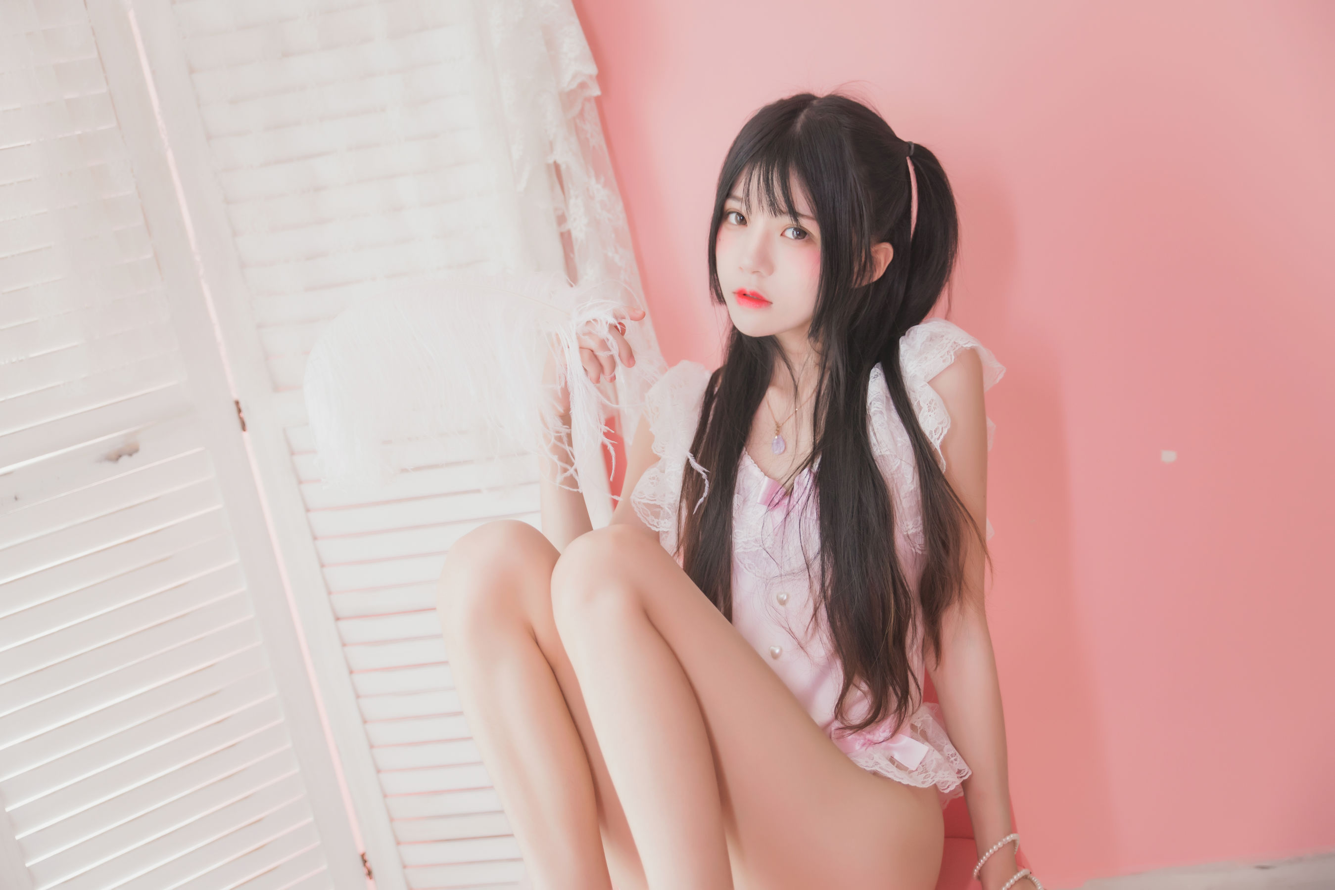 图片[4]-[COSPLAY] 桜桃喵 – 冬眠系列 粉色浴缸-看套图