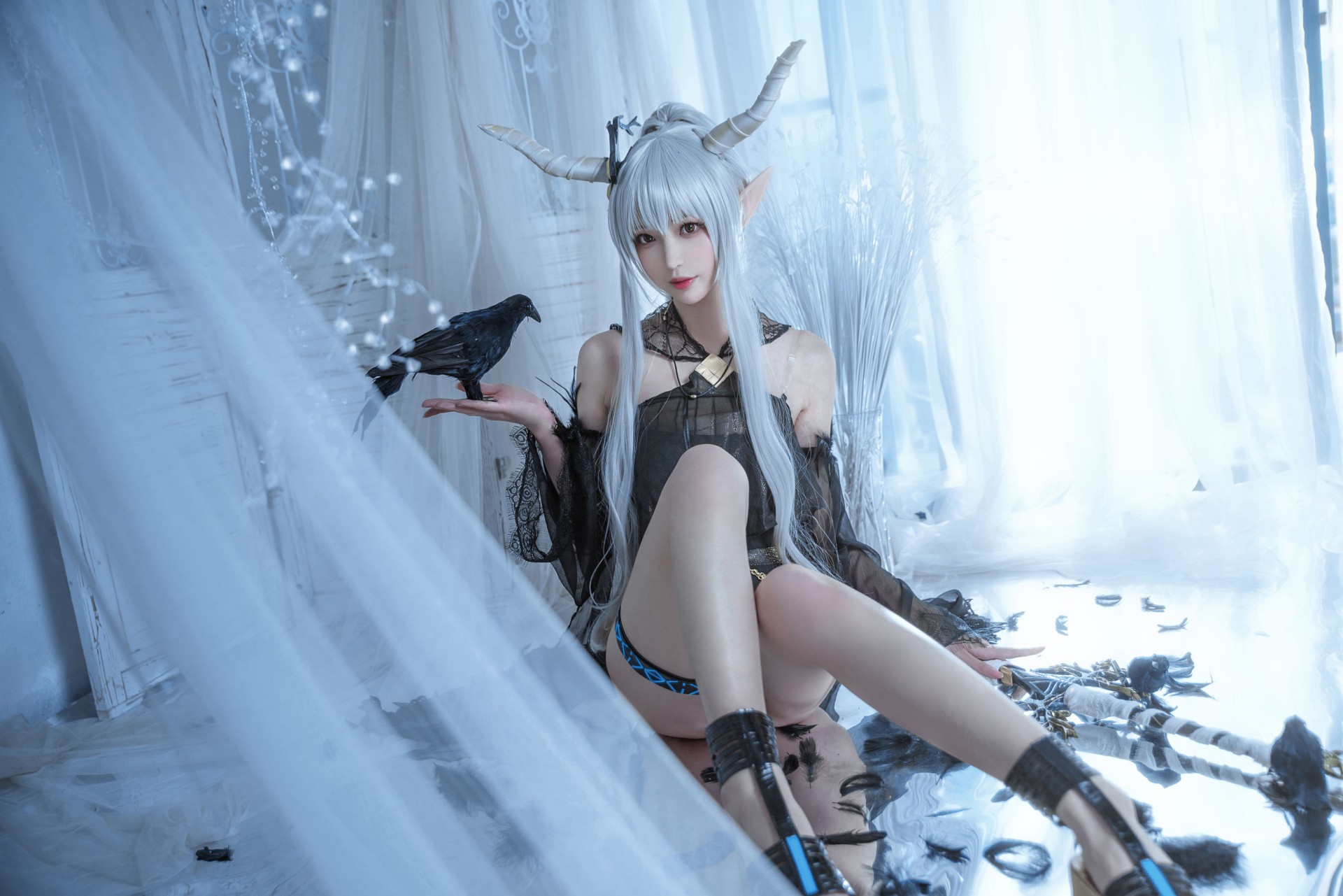 图片[3]-[COSPLAY] 南宫 – 闪灵泳装-看套图