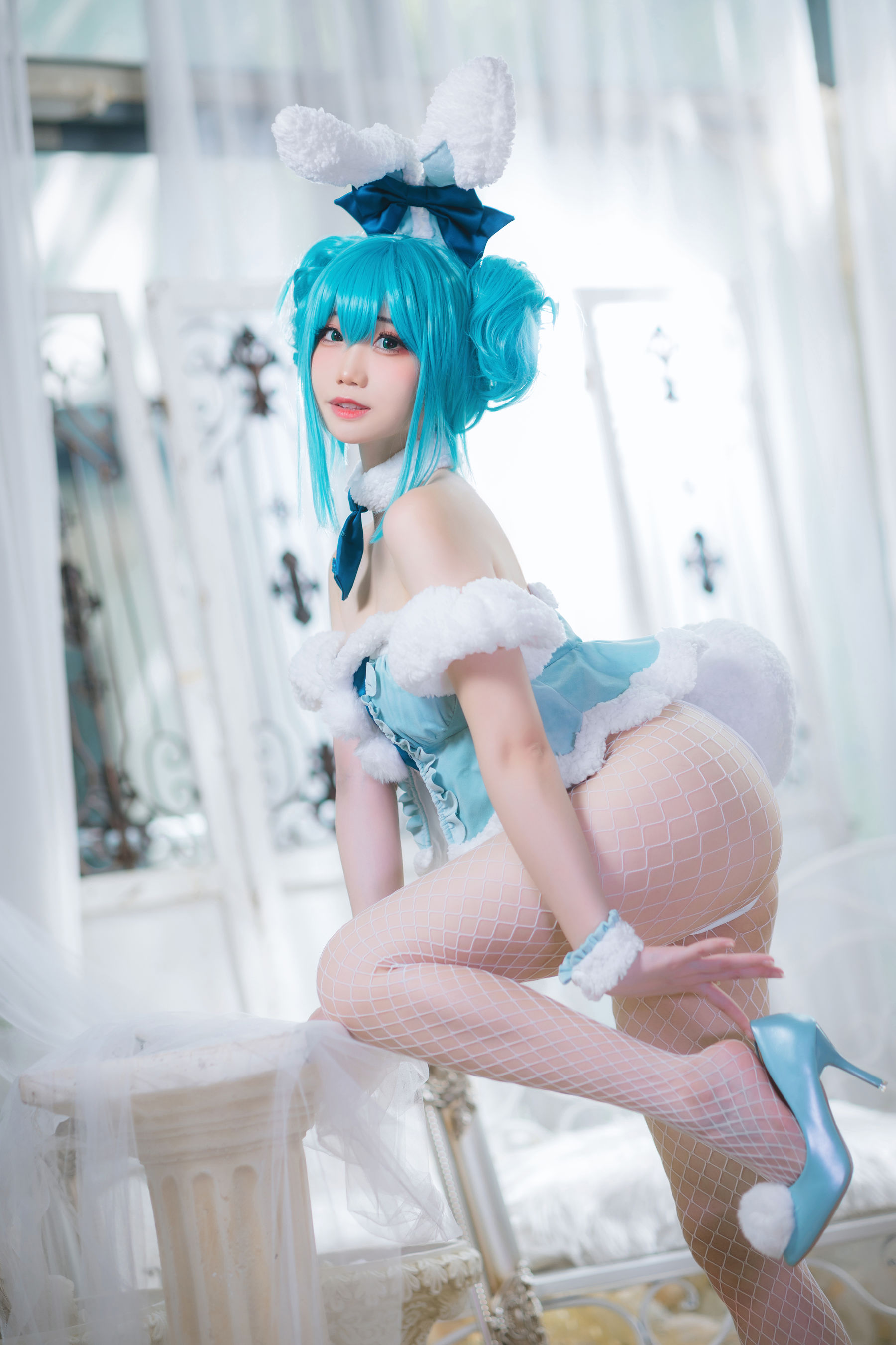 图片[5]-[COSPLAY] 焖焖碳 – 初音兔女郎-看套图