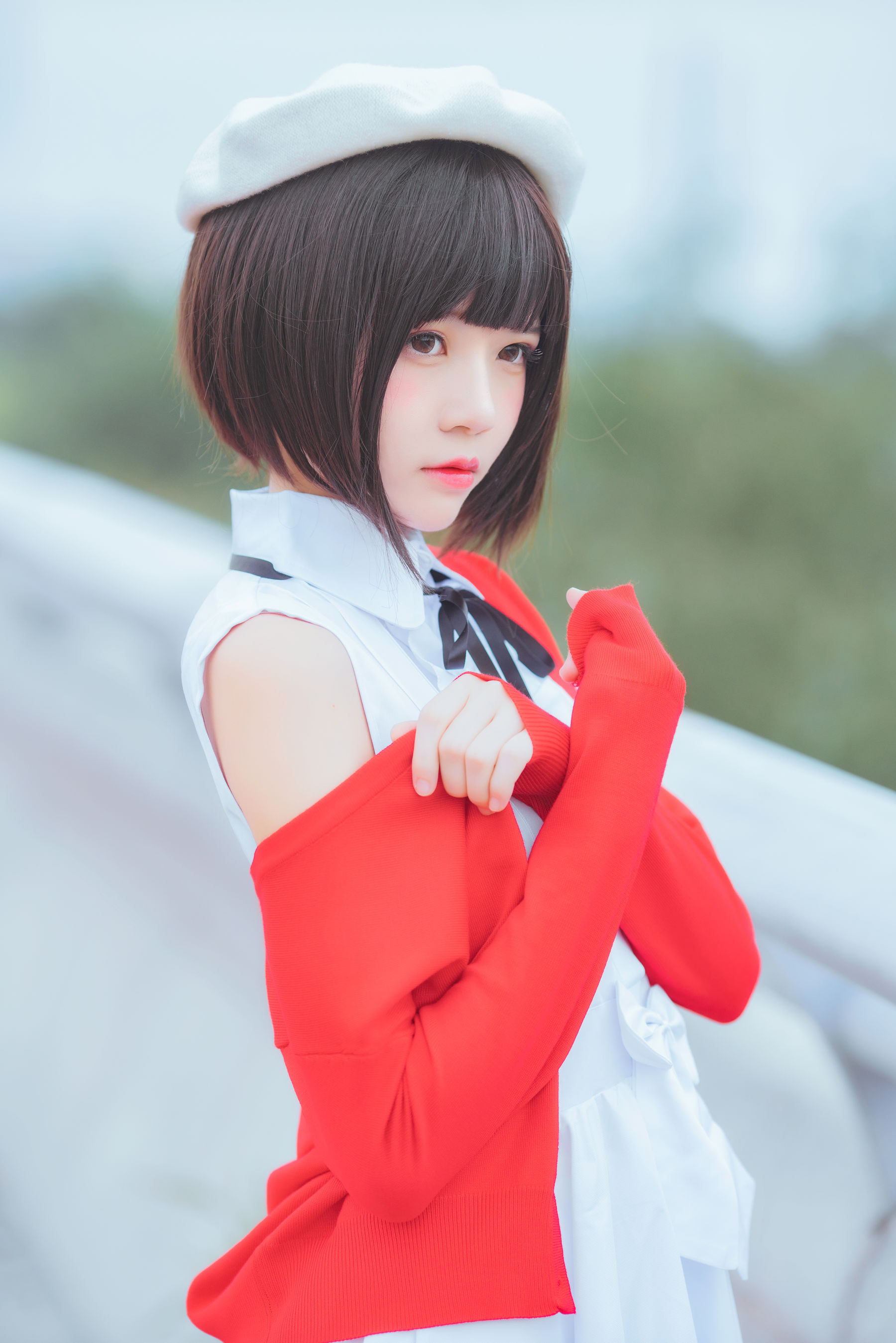 图片[5]-[COSPLAY] 桜桃喵 疯猫ss – 加藤惠常服-看套图