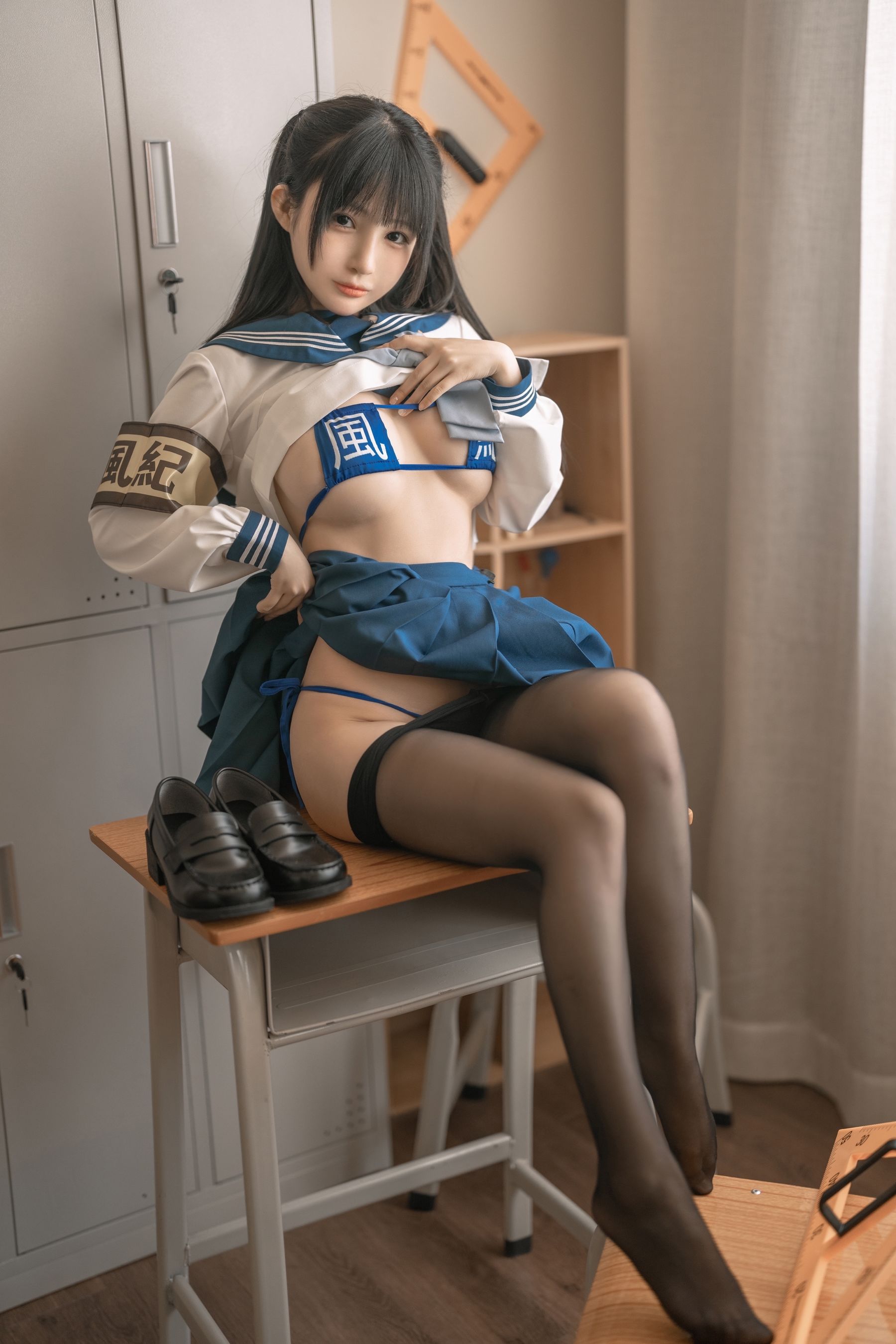 图片[5]-[COSPLAY] 桜井宁宁 – 风纪少女-看套图