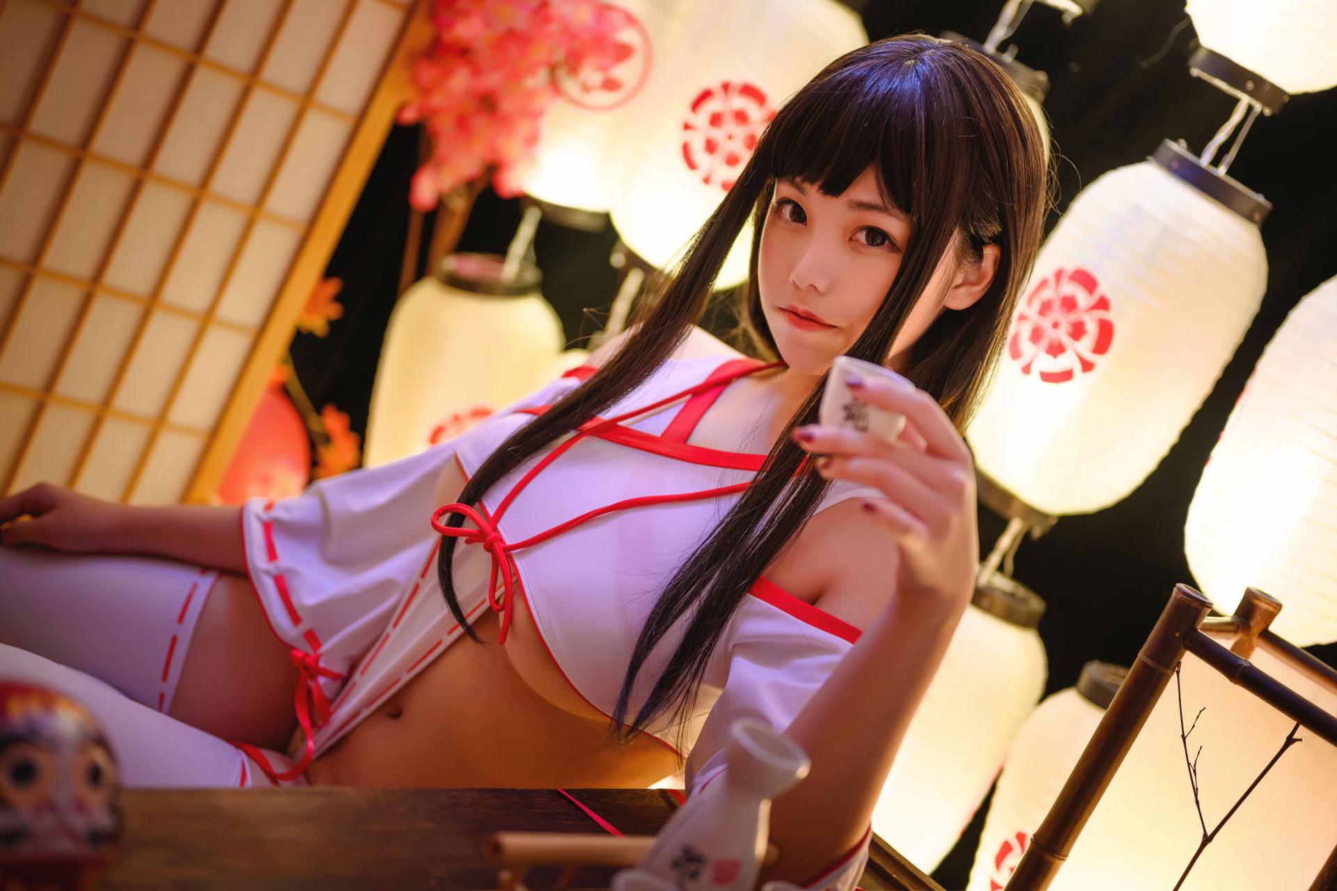 图片[5]-[COSPLAY]蜜汁猫裘 – 巫女-看套图