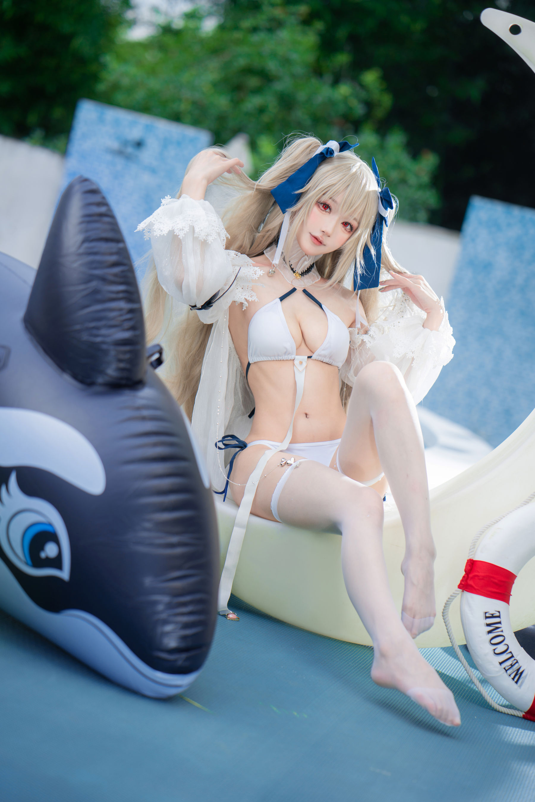 [COSPLAY]阿包也是兔娘 – 安克雷奇泳装-看套图