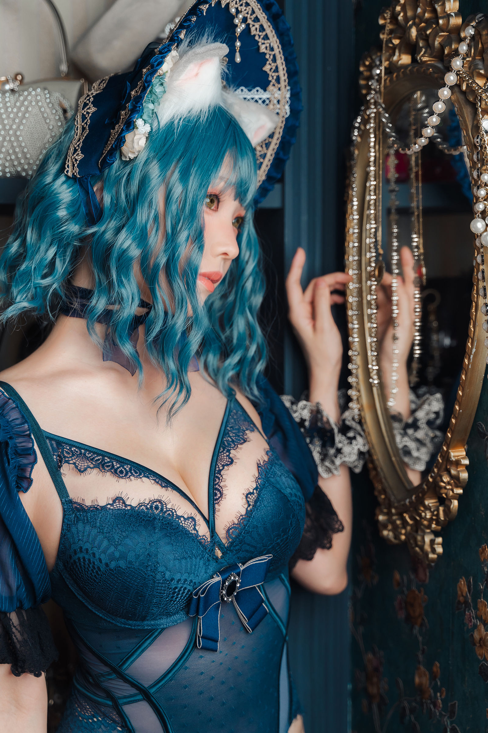 图片[2]-[COSPLAY] Ely_eee(ElyEE子) – Scottish Fold Cat Doll 摺耳貓少女人形-看套图