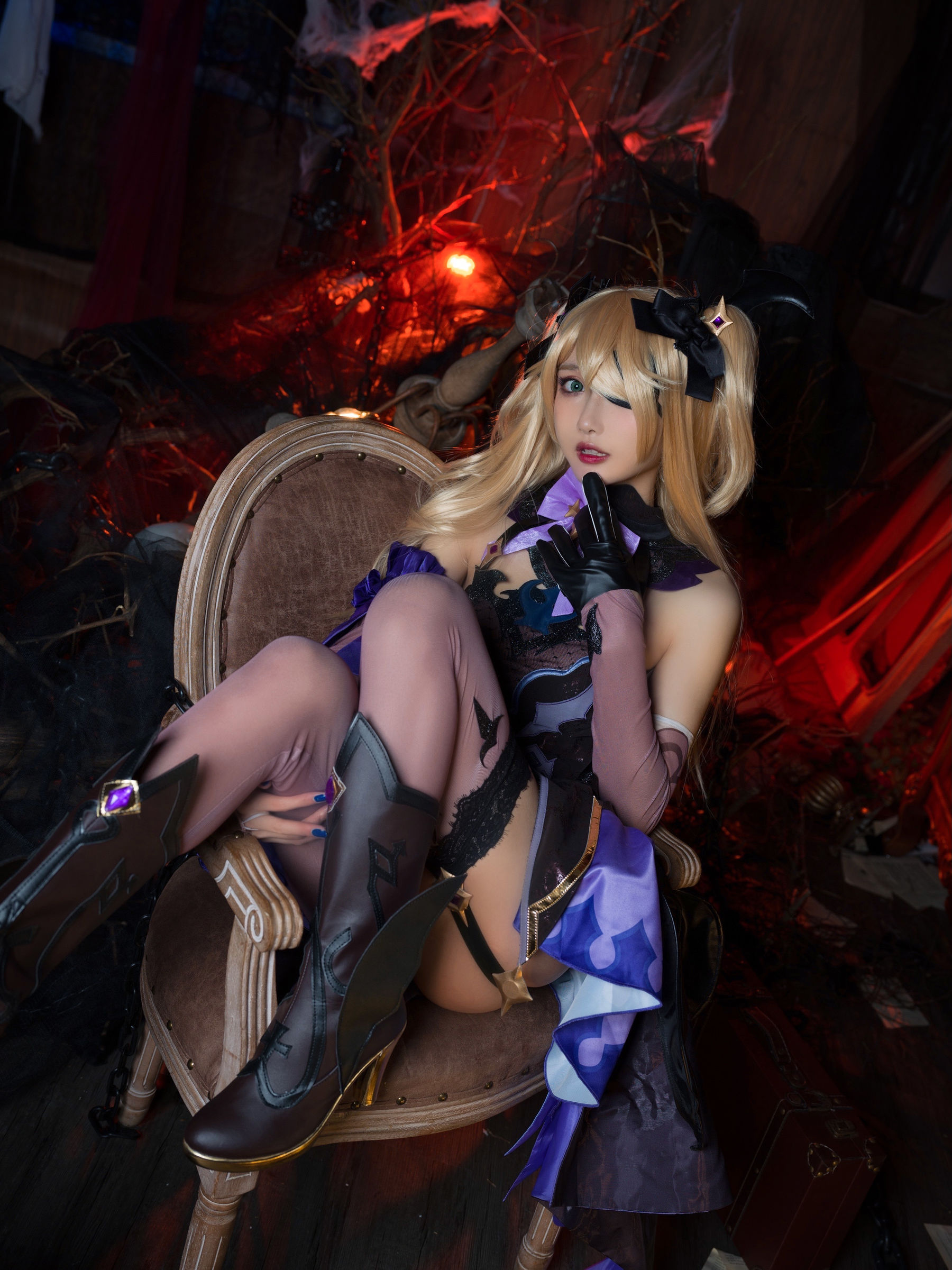 图片[2]-[COSPLAY]阿包也是兔娘 – 原神中二皇女-看套图
