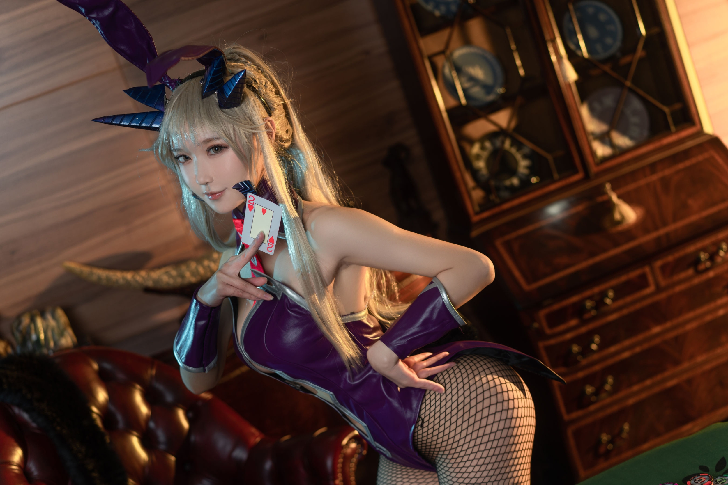 图片[4]-[COSPLAY]阿包也是兔娘 – 黑枪呆兔女郎-看套图