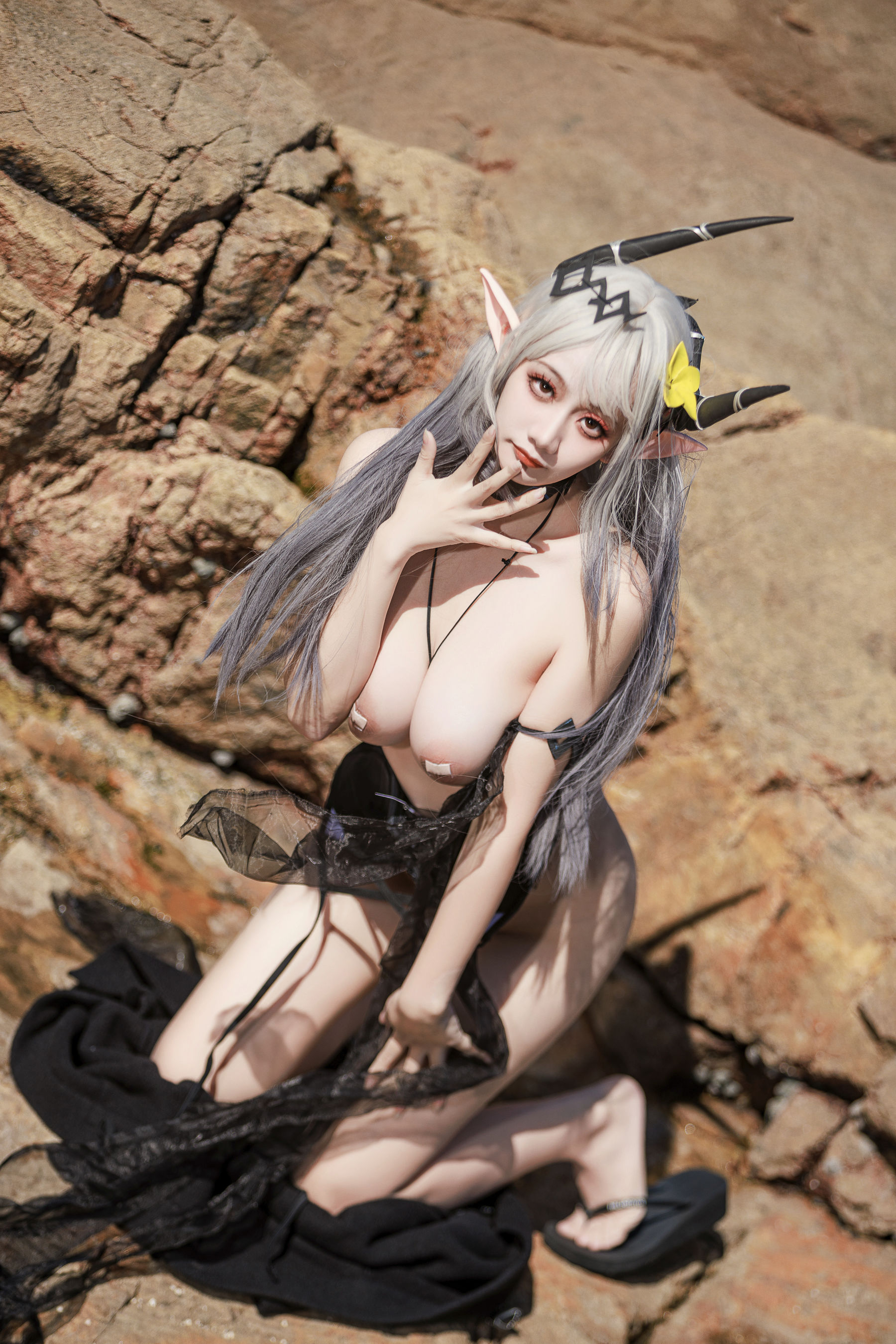 图片[2]-[COSPLAY]阿雪雪 – 泥岩泳装-看套图