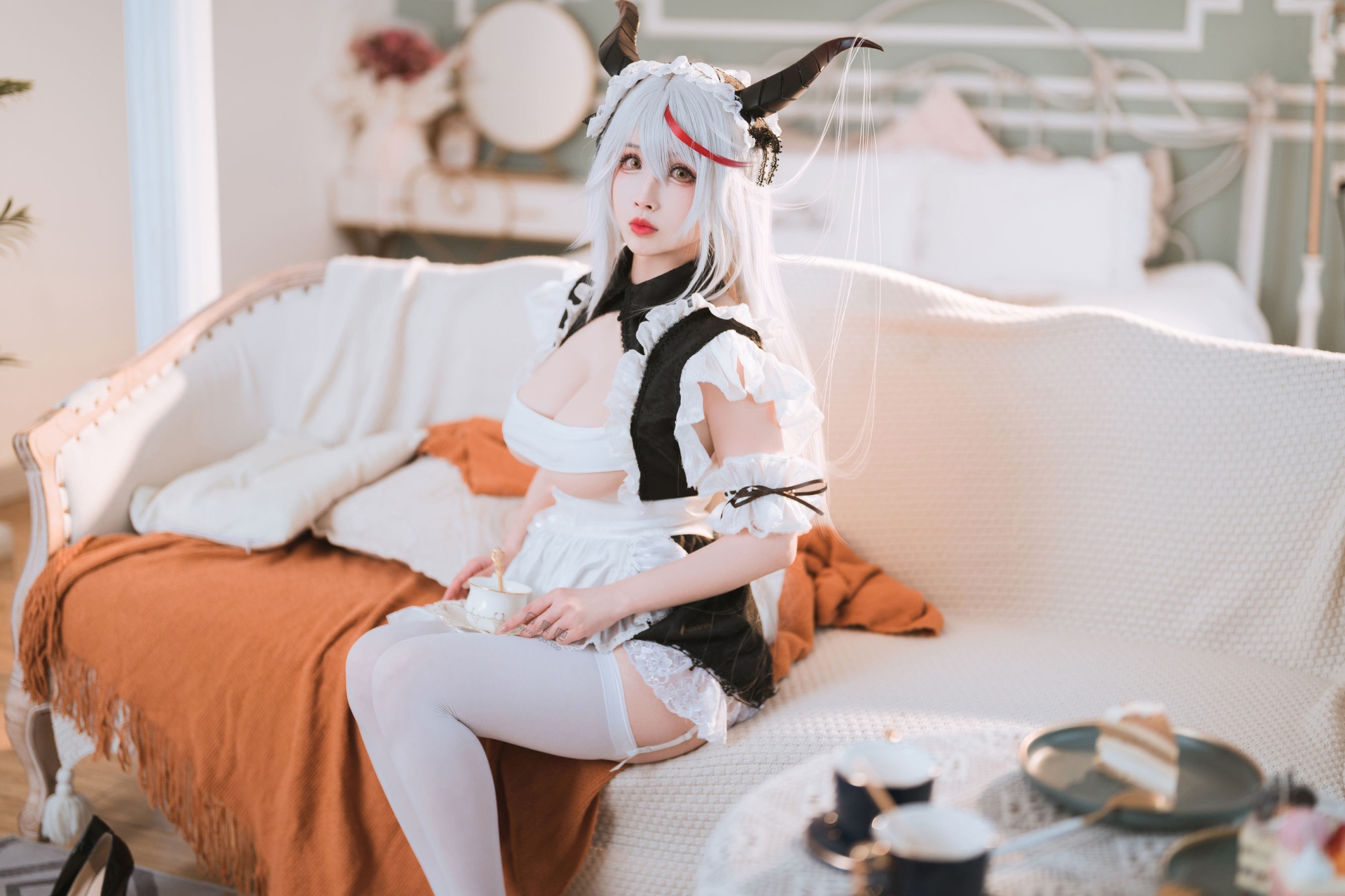 图片[2]-[COSPLAY]rioko凉凉子 – 妄想航线 港区的龙女仆-看套图
