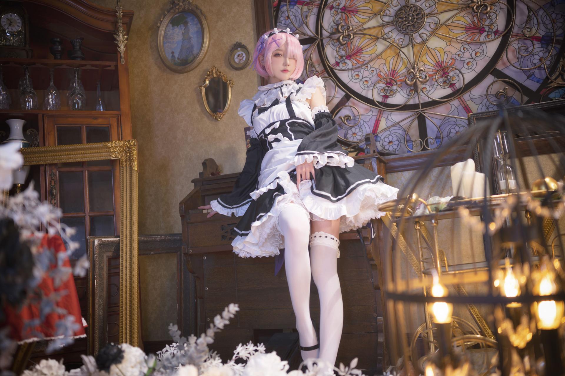 图片[2]-[COSPLAY]阿包也是兔娘 – 拉姆女仆-看套图