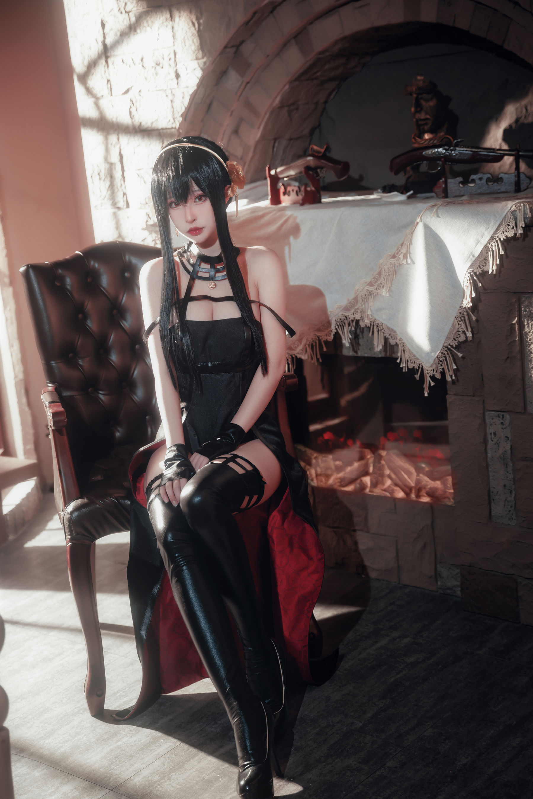 [COSPLAY] 清水由乃 间谍过家家 约尔战斗服-看套图