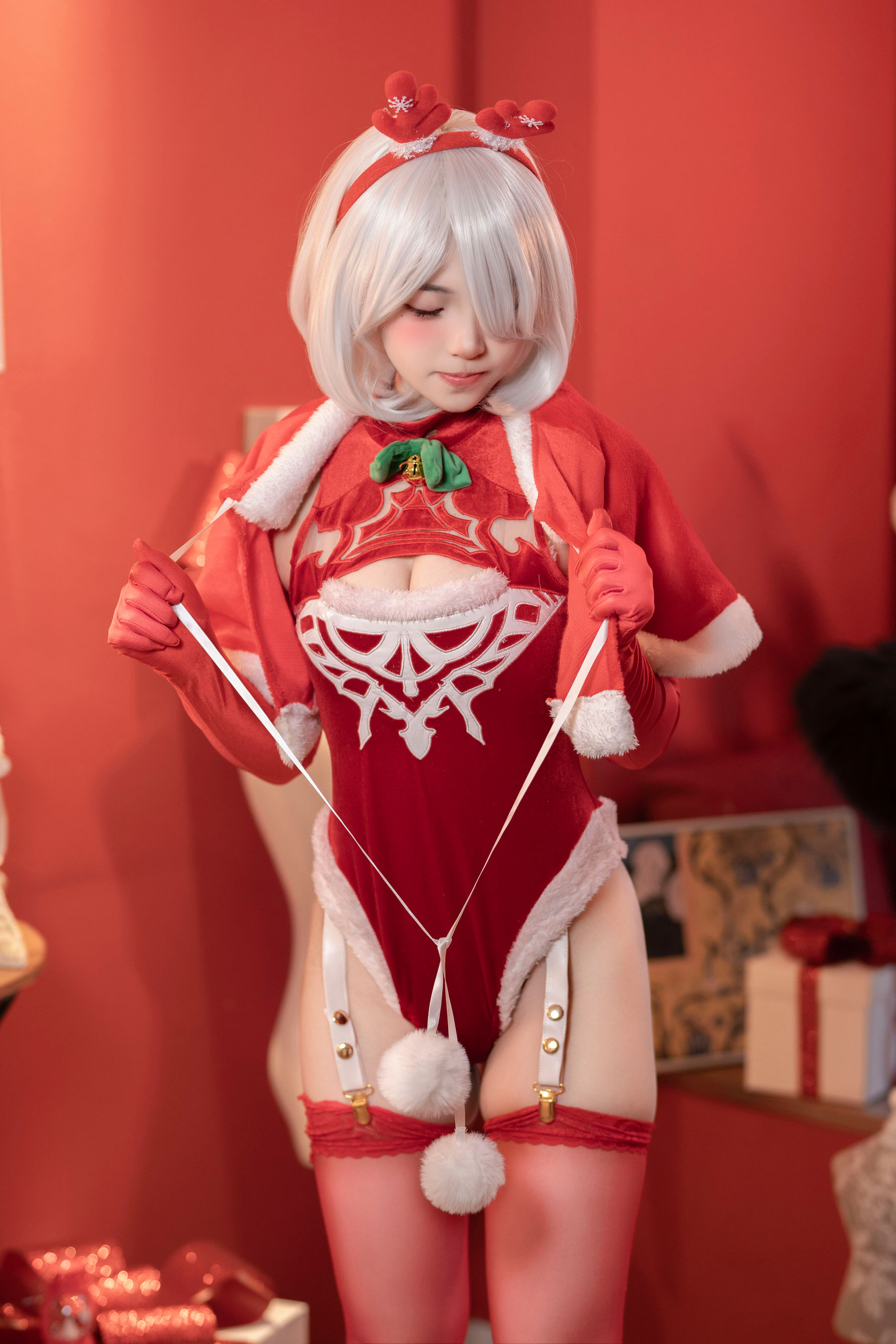 图片[3]-[COSPLAY] Bangni邦尼 尼尔：机械纪元 2B 圣诞-看套图