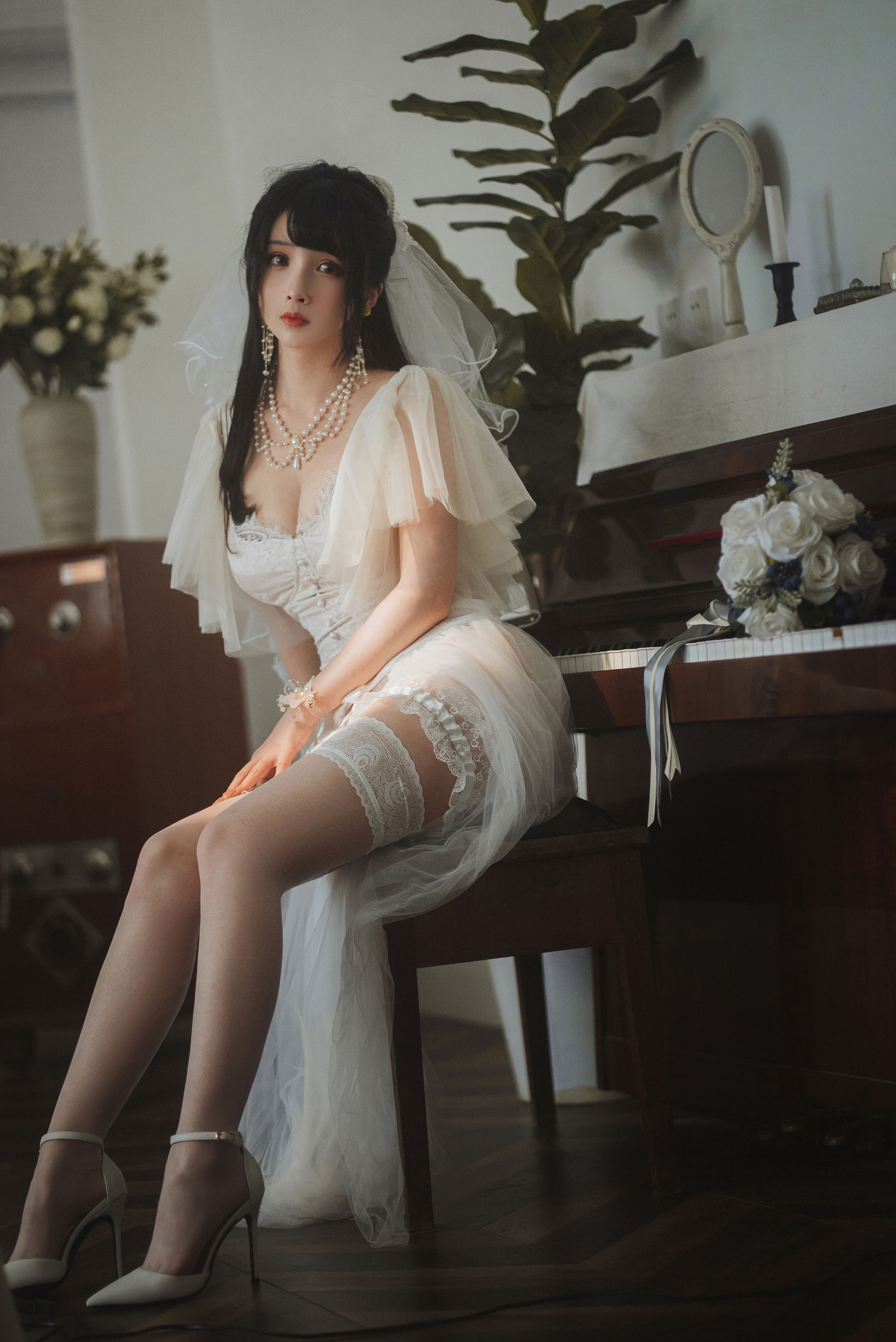 图片[5]-[COSPLAY]rioko凉凉子 – 透明婚纱-看套图