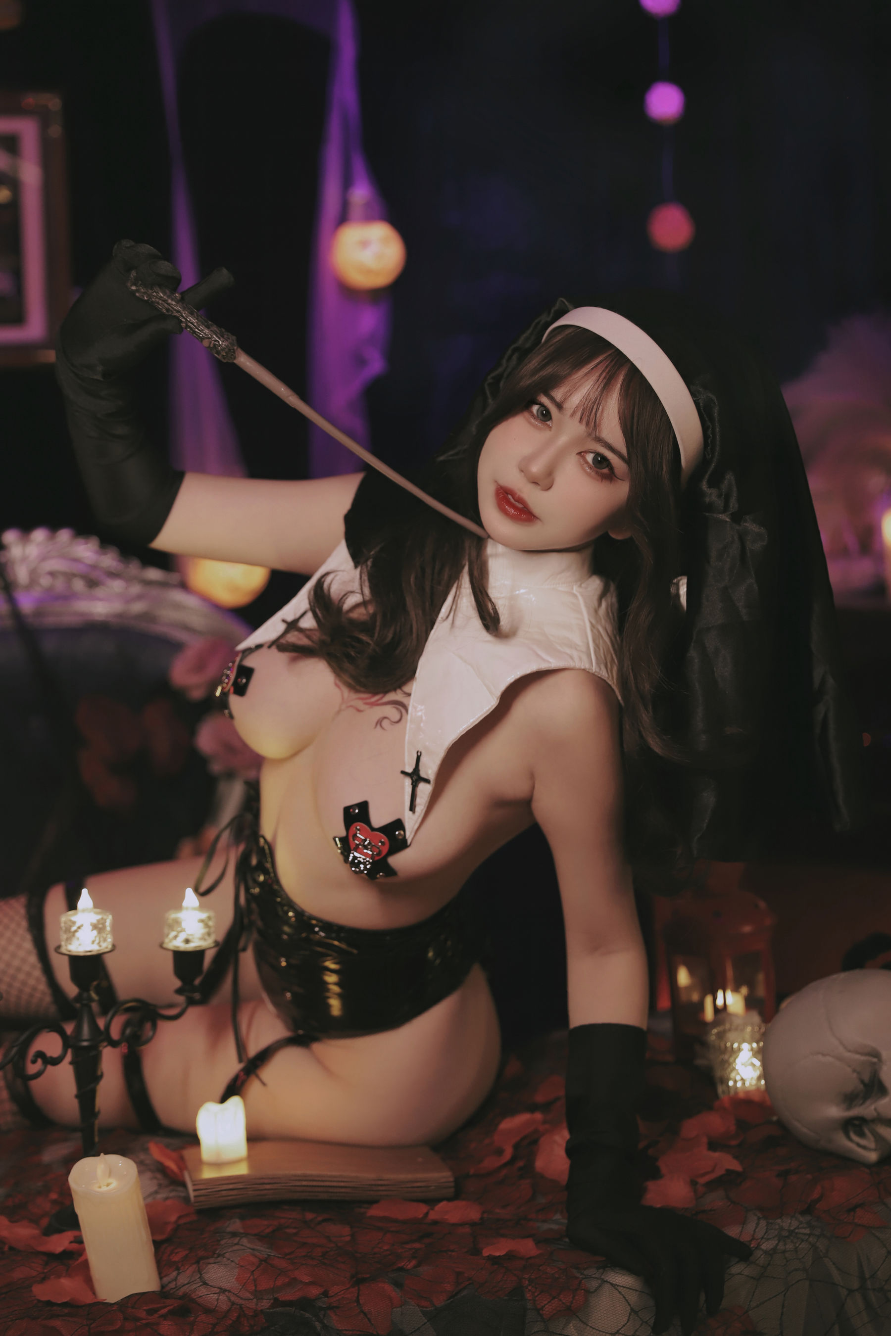 图片[2]-[COSPLAY] Tina很妖孽呀 – 万圣修女-看套图