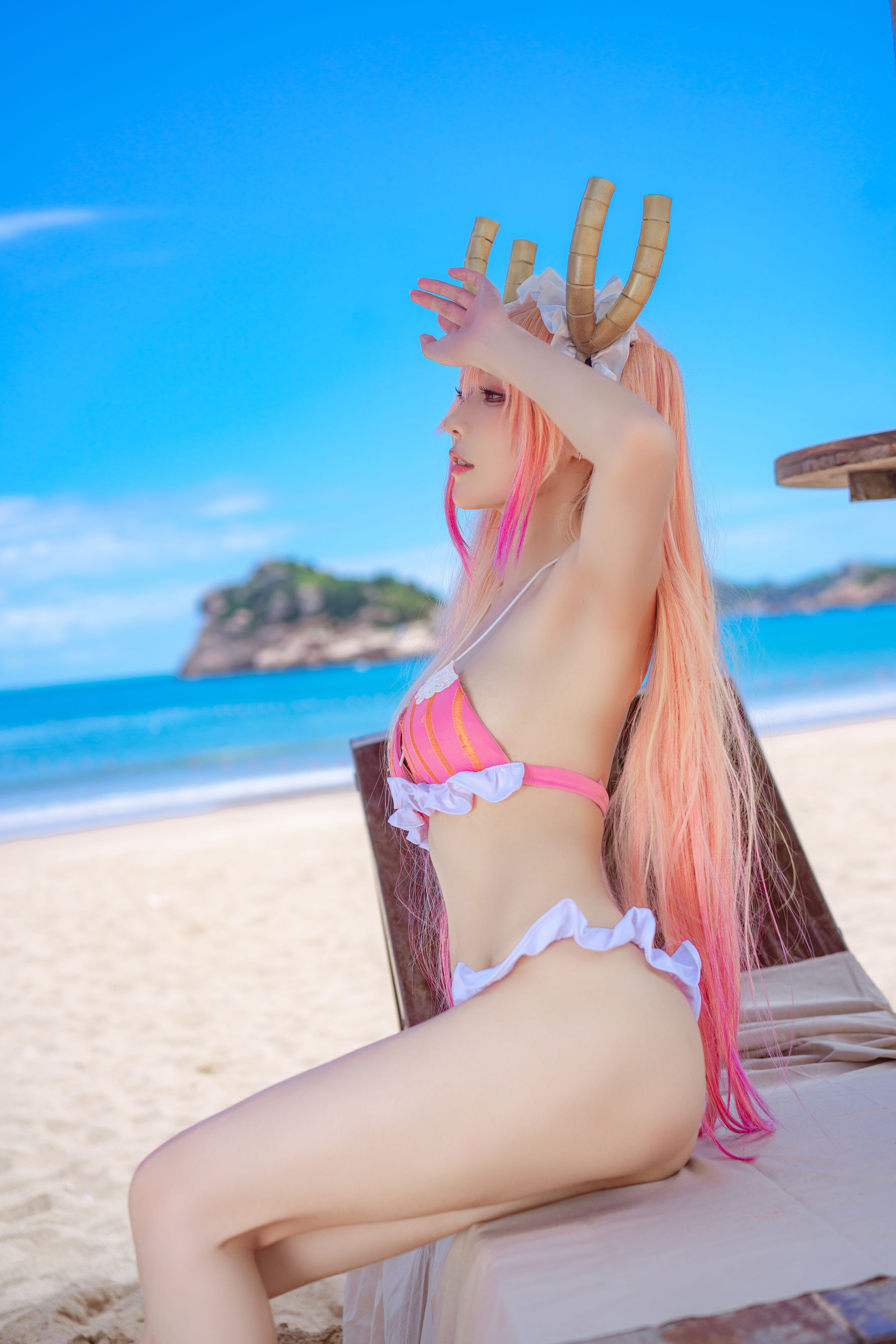 [COSPLAY]阿包也是兔娘 – 龙女仆泳装-看套图