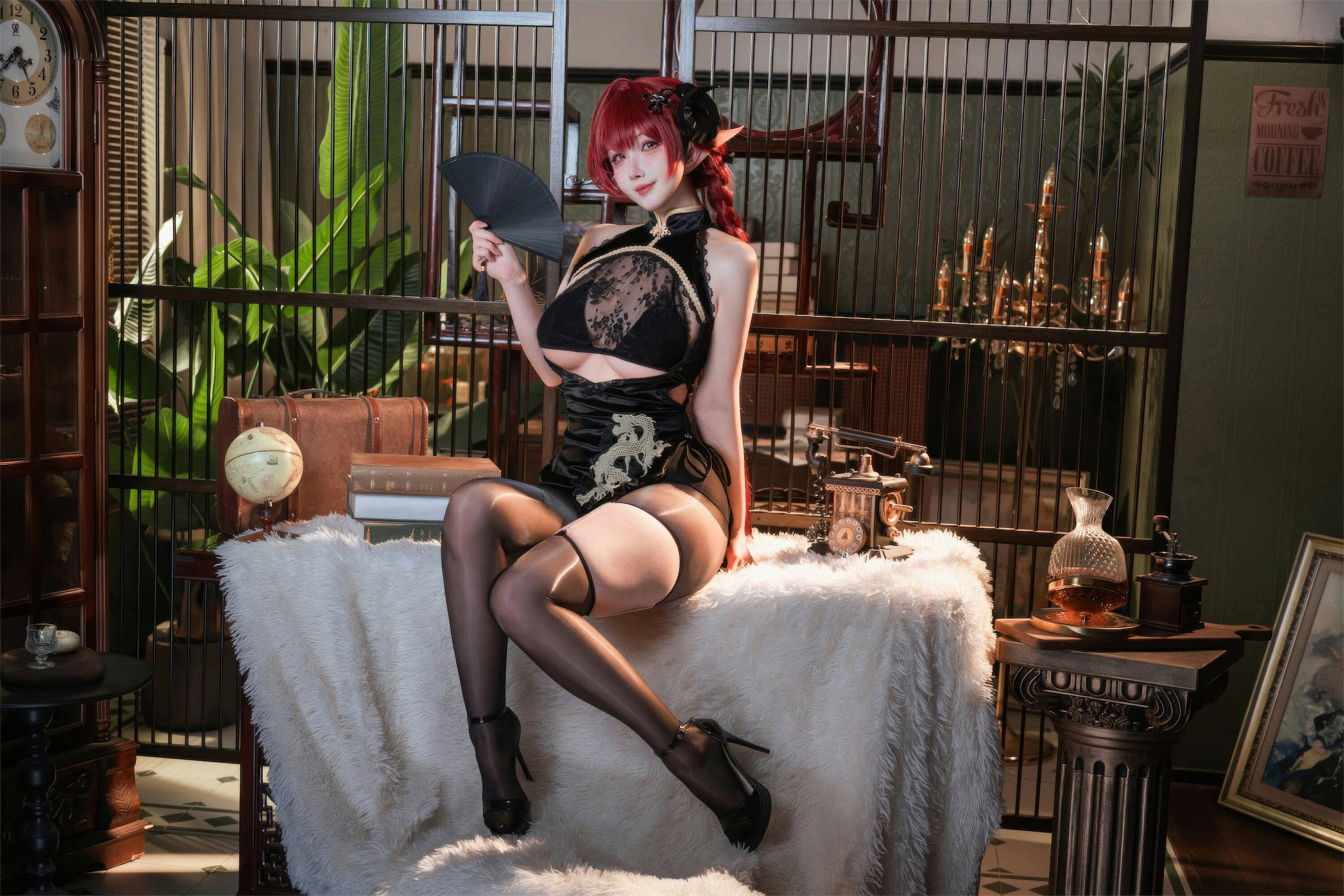 图片[5]-[COSPLAY]rioko凉凉子 – 碧蓝航线 兴登堡旗袍·深阁舞戏-看套图