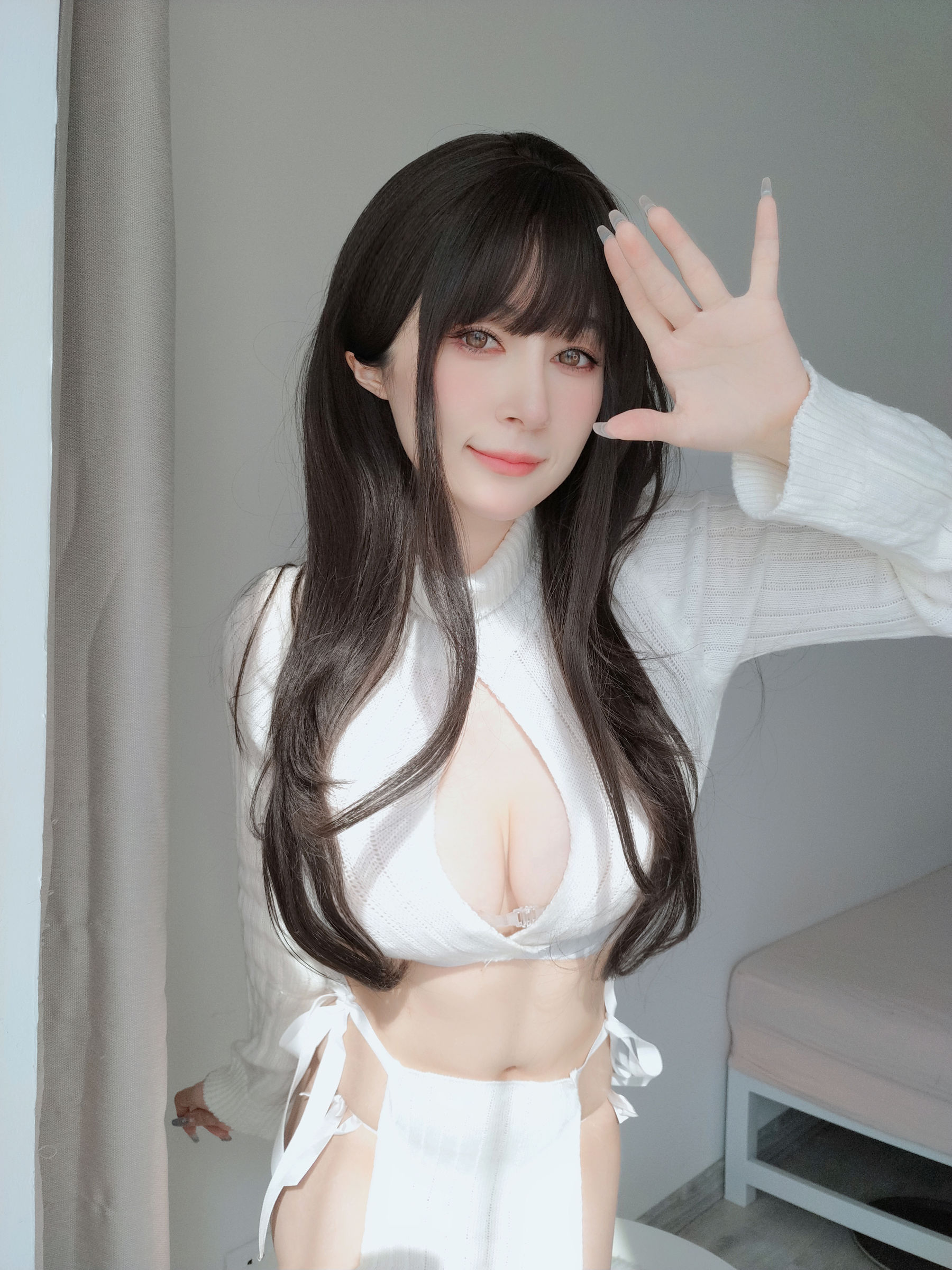 [COSPLAY] Coser小姐姐白银 – 白いセーター-看套图