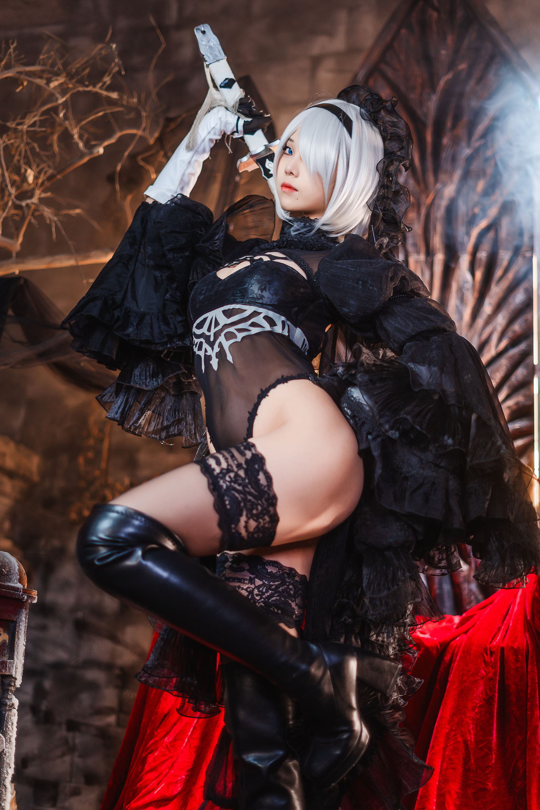 [COSPLAY]蜜汁猫裘 – 2B-看套图
