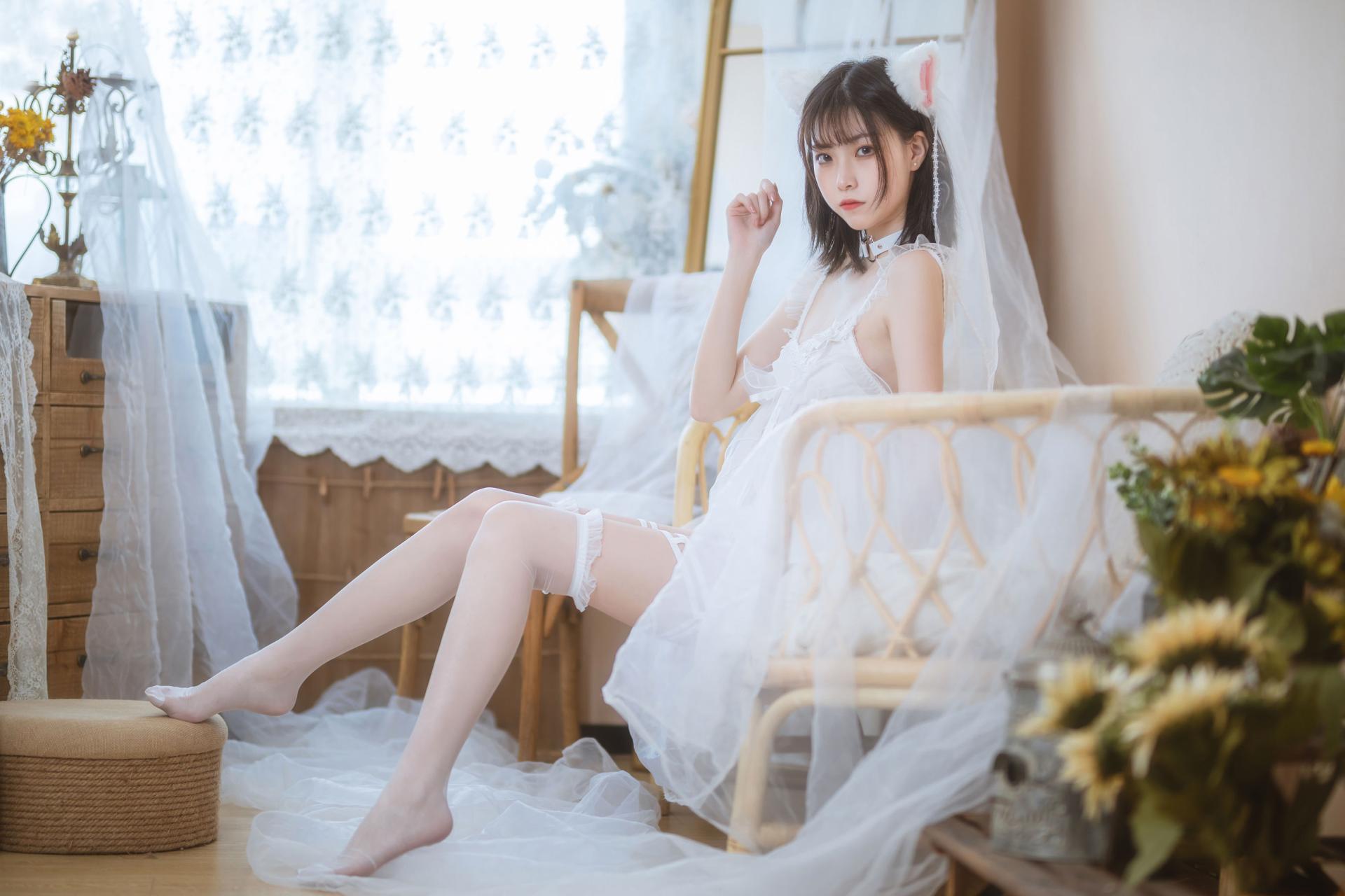 图片[3]-[COSPLAY]许岚 – 少女白色裙-看套图