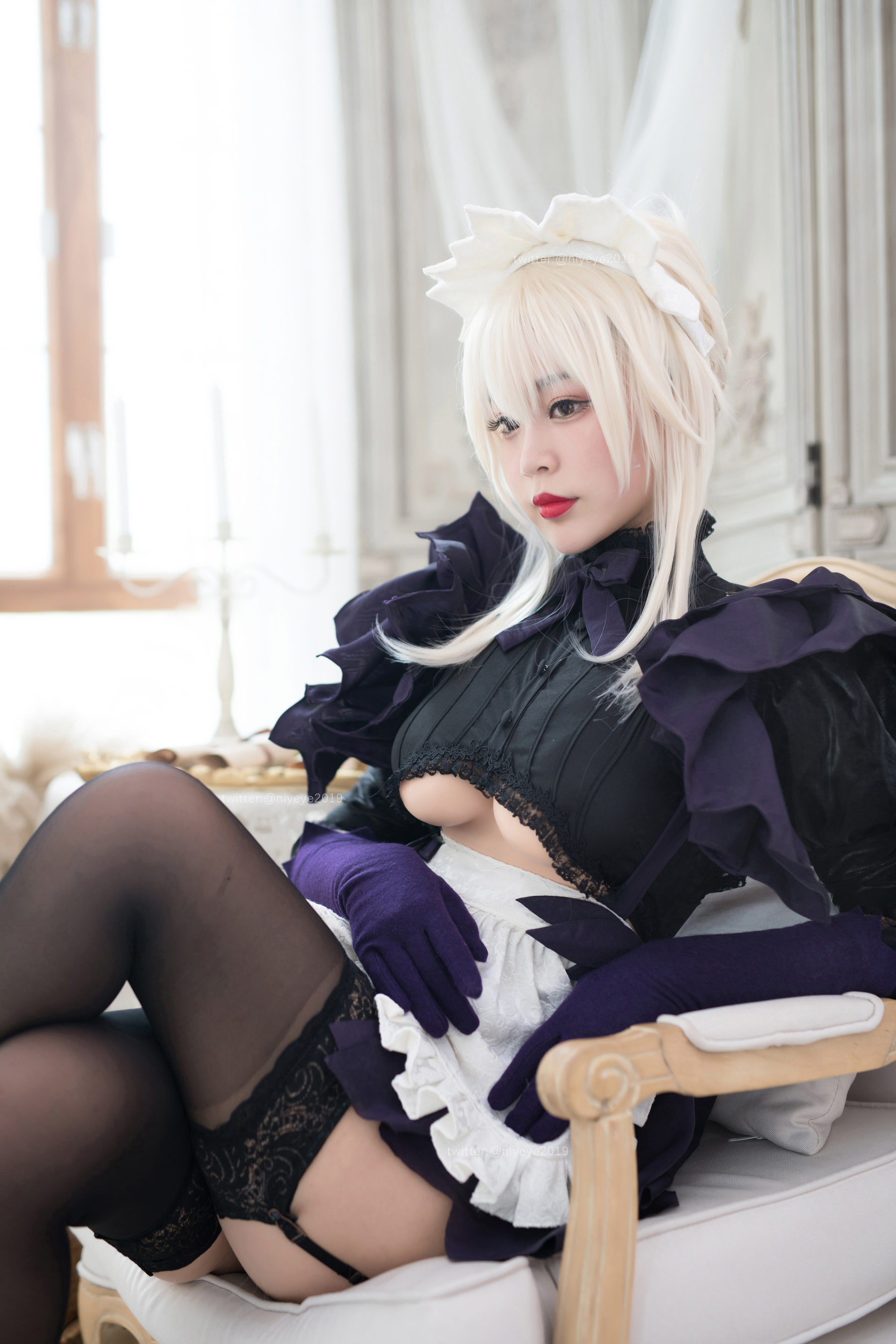 图片[3]-[COSPLAY]萌系小姐姐-白烨 – 黑枪呆女仆-看套图