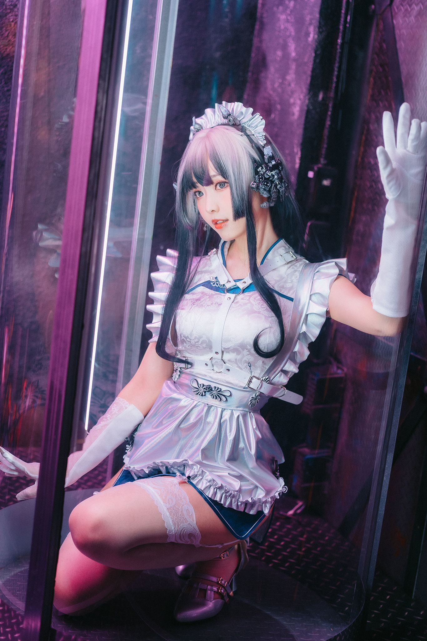 图片[5]-[COSPLAY] Ely_eee(ElyEE子) – 賽博女僕 青輝石-看套图