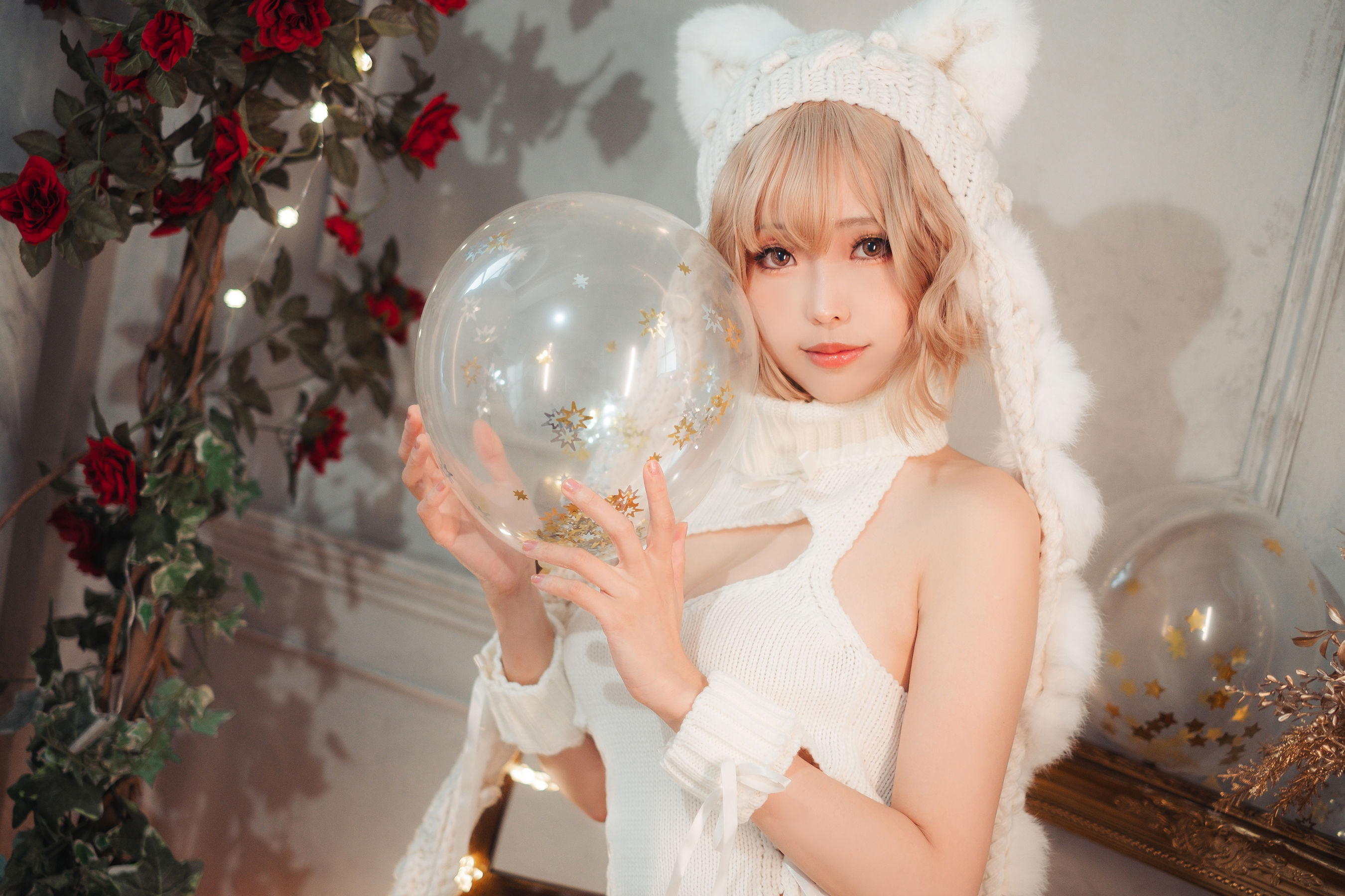 图片[3]-[COSPLAY] Ely_eee(ElyEE子) – 白色 KNITTING-看套图