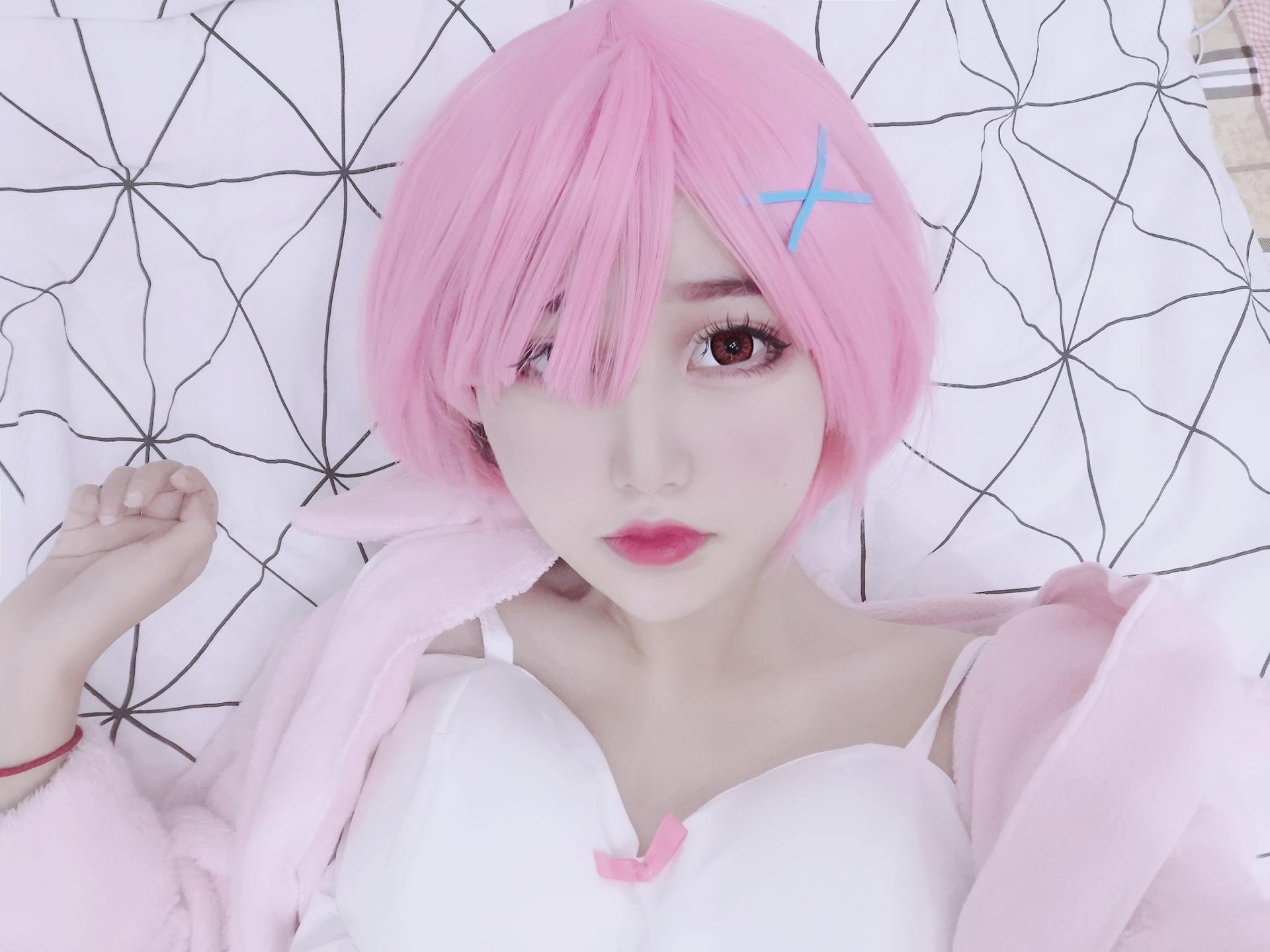 图片[5]-[COSPLAY]eloise软软 – 拉姆睡衣-看套图