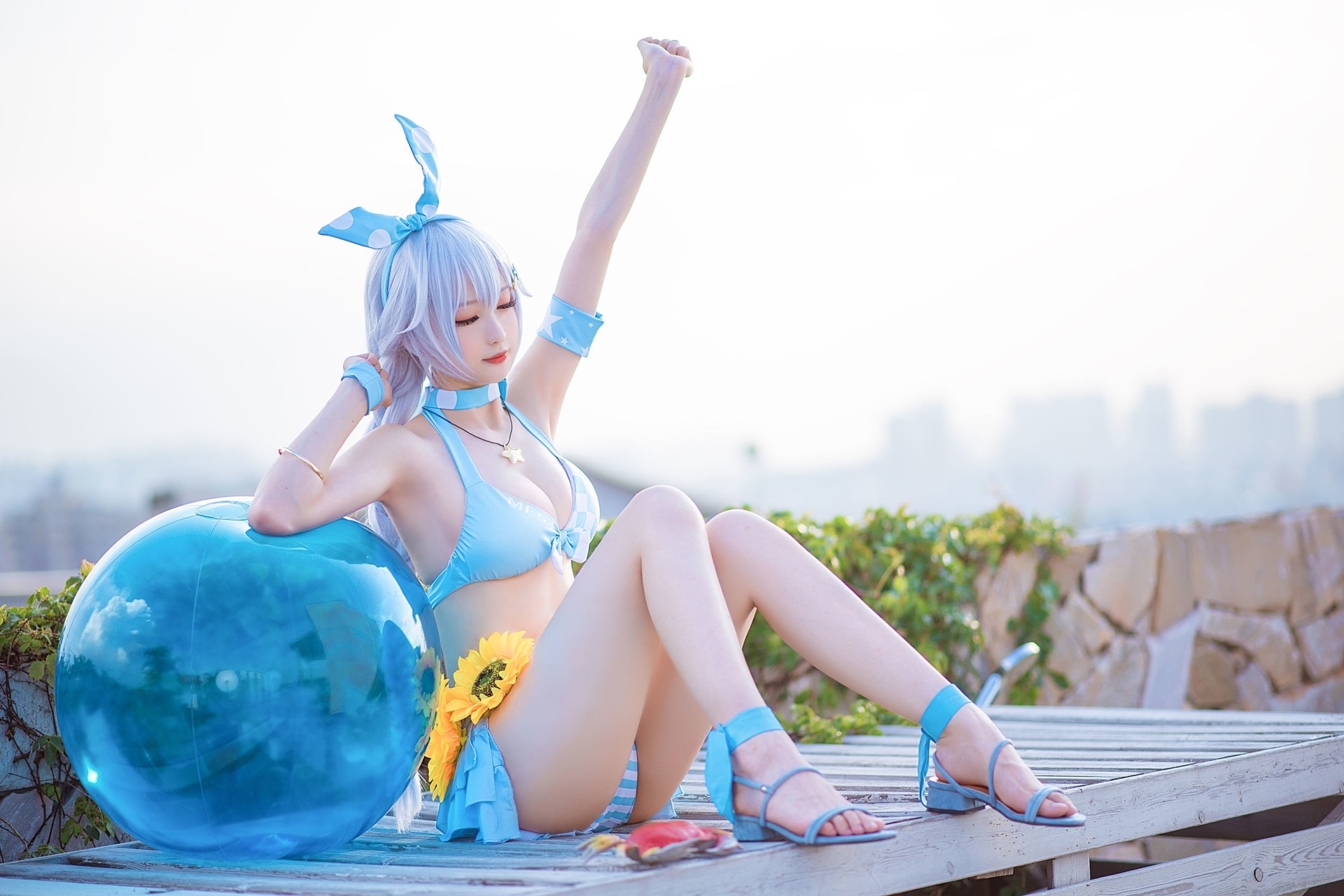 图片[2]-[COSPLAY] 南宫 – 琪亚娜泳装-看套图