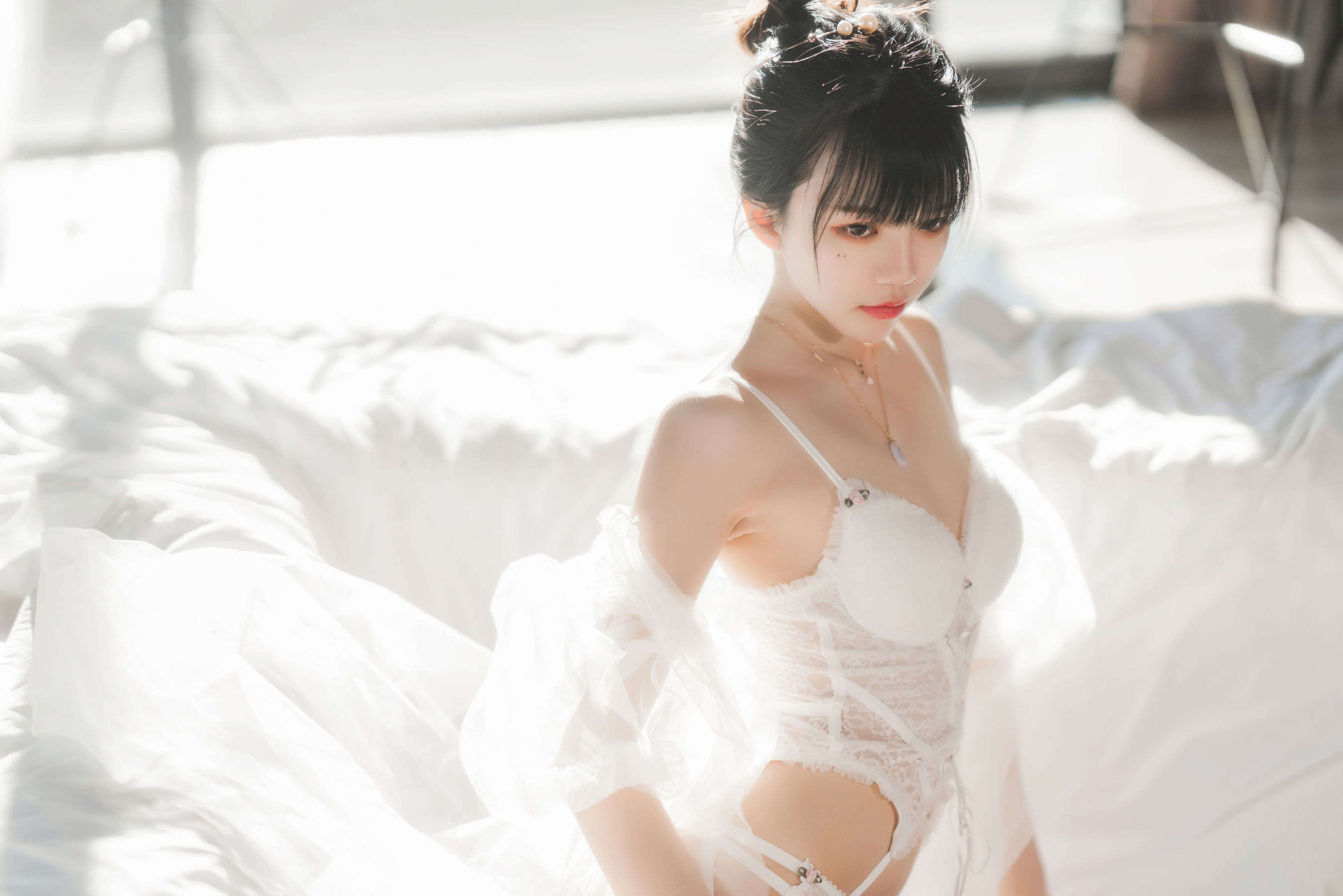 图片[4]-[COSPLAY] 桜桃喵 – 白纱糖-看套图