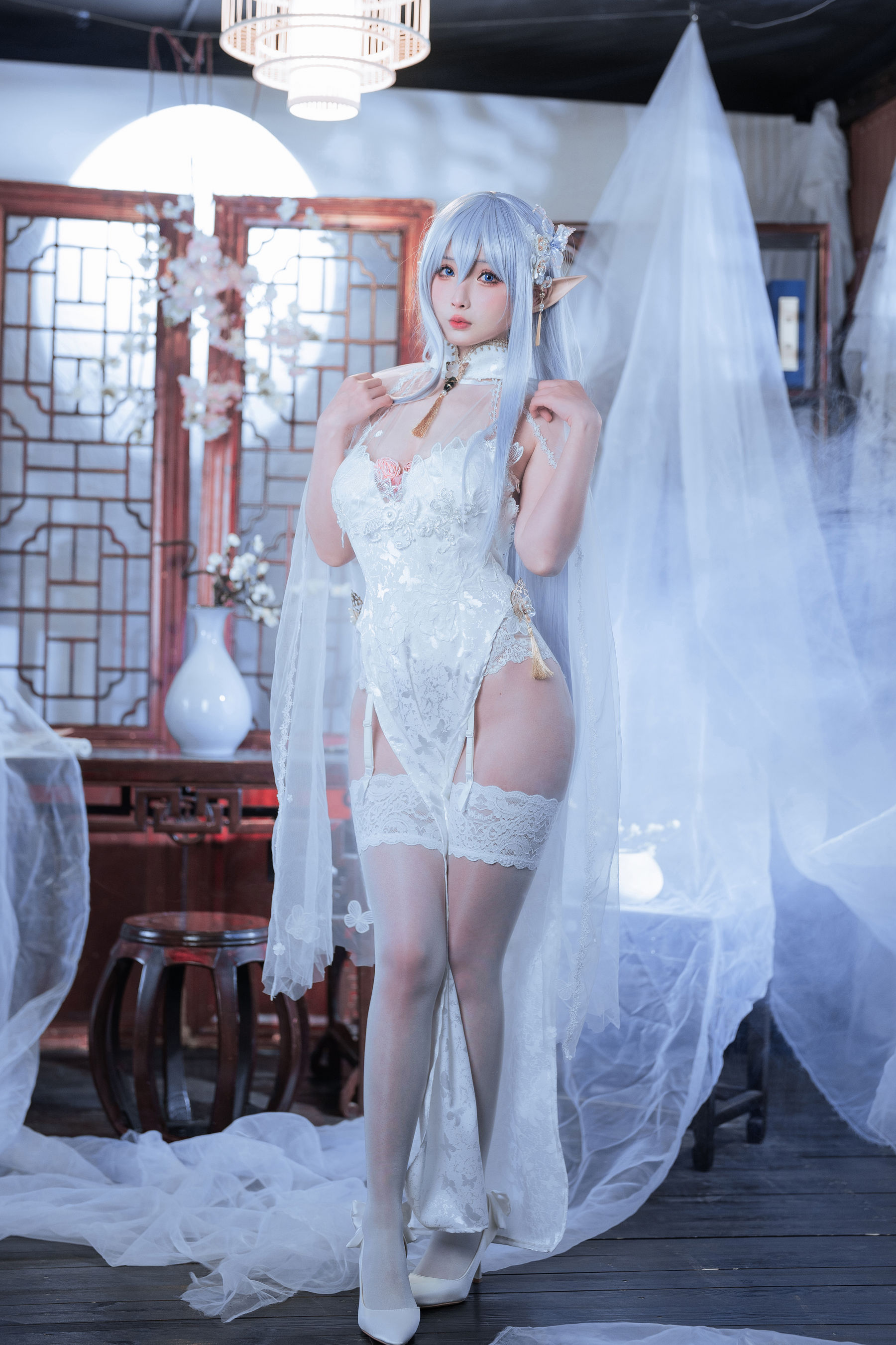 [COSPLAY]rioko凉凉子 – 阿尔比恩旗袍-看套图
