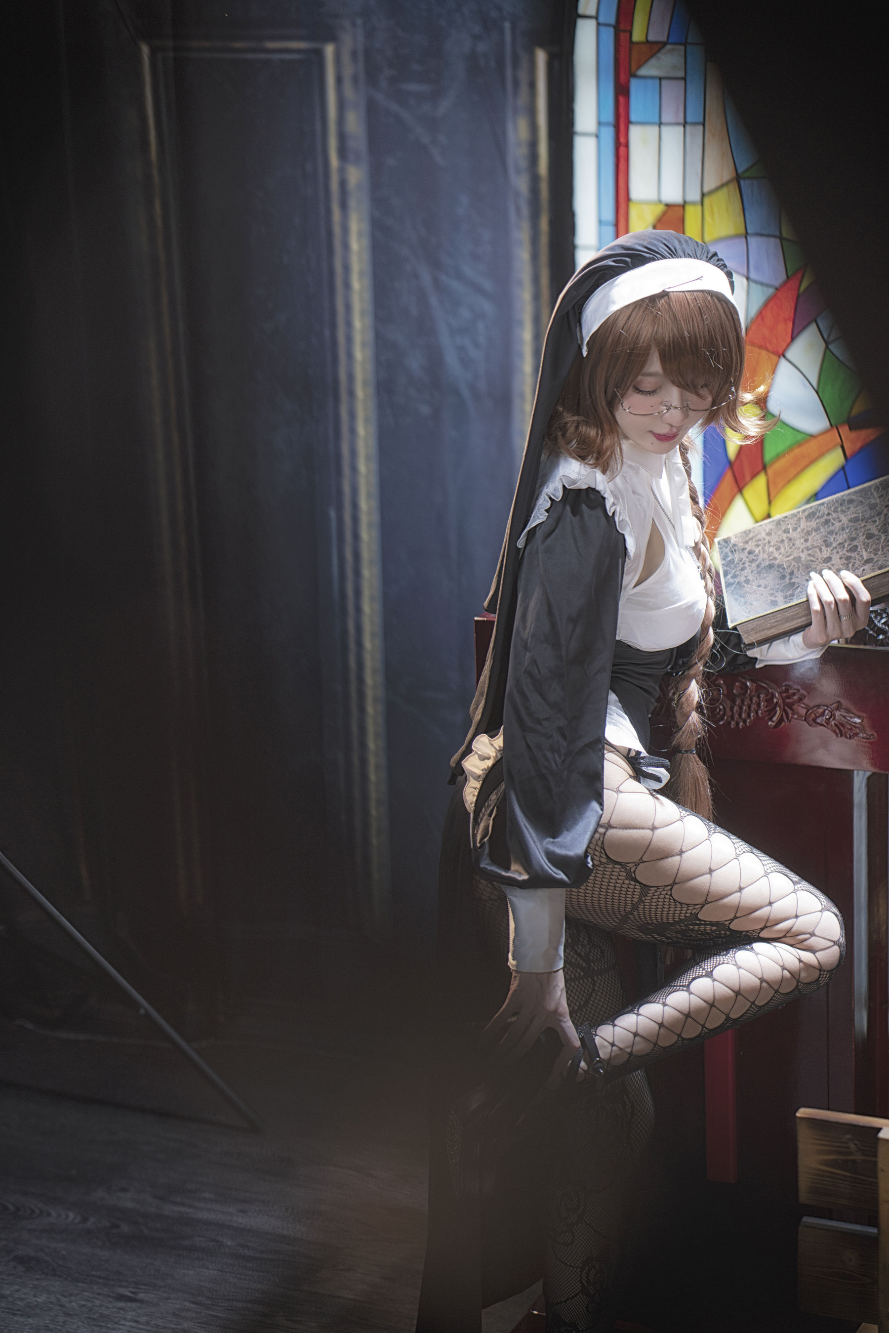 图片[2]-[COSPLAY]阿包也是兔娘 – 修女-看套图