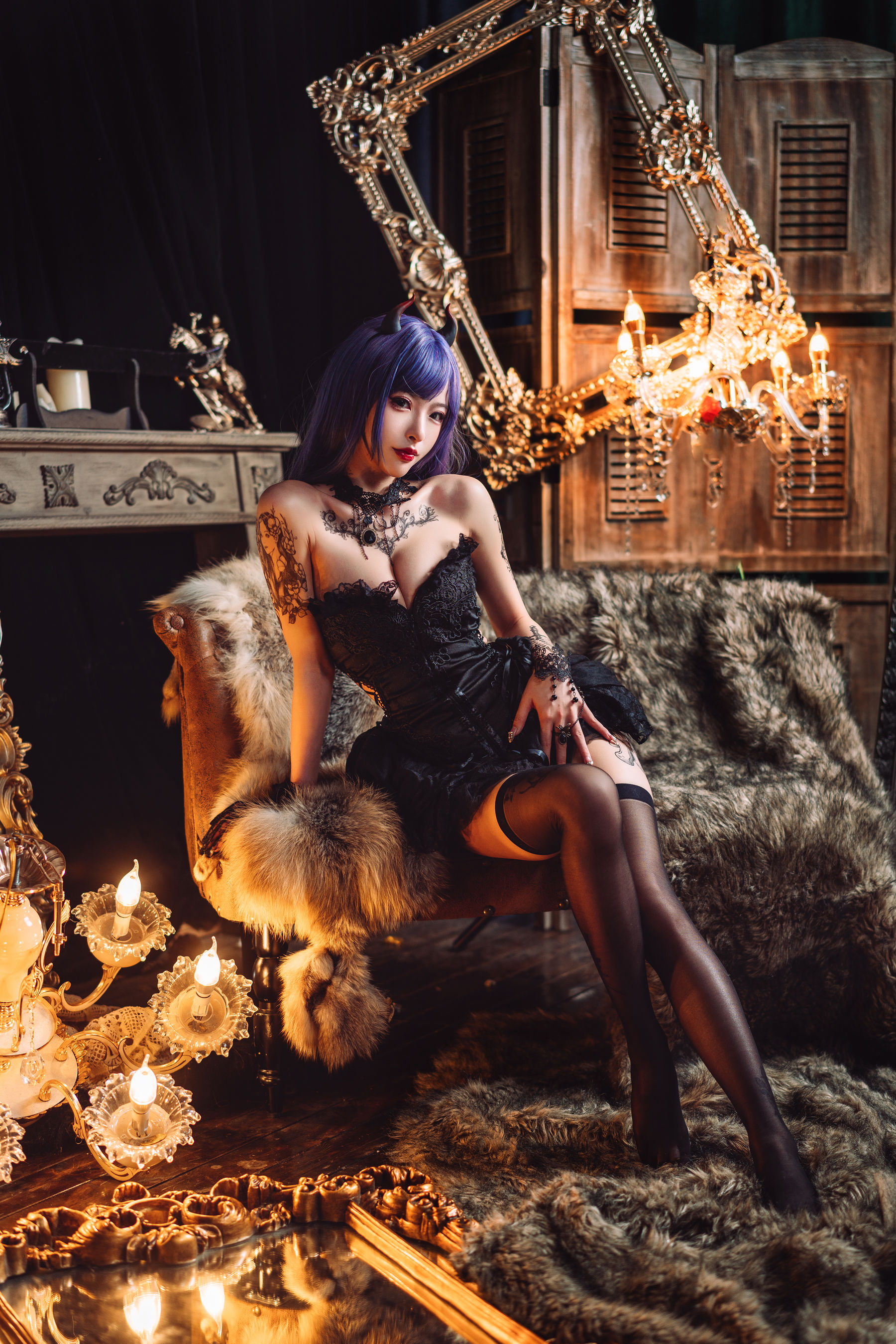 图片[4]-[COSPLAY] 清水由乃 暗黑纹身-看套图