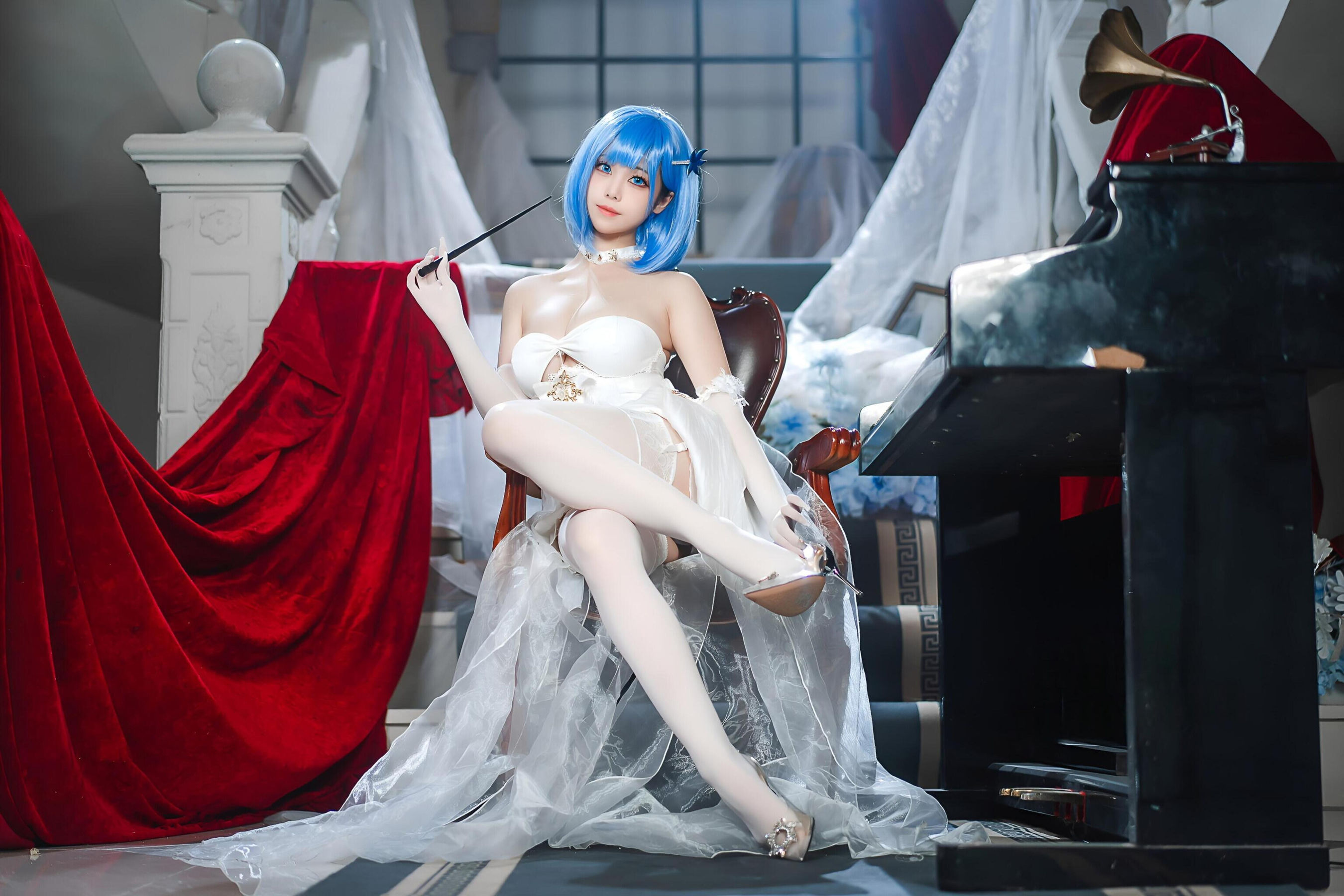 图片[2]-[COSPLAY]蜜汁猫裘 – 碧蓝航线 恰巴耶夫白骑兵-看套图