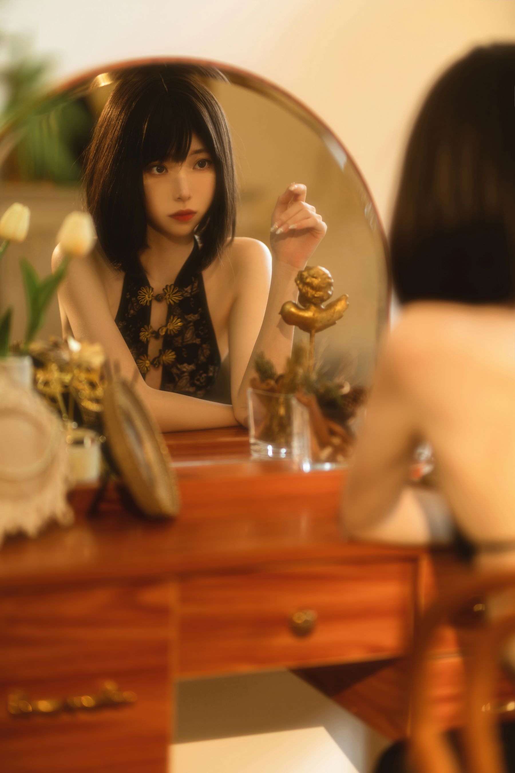 [COSPLAY]许岚 – 纯欲黑纱-看套图