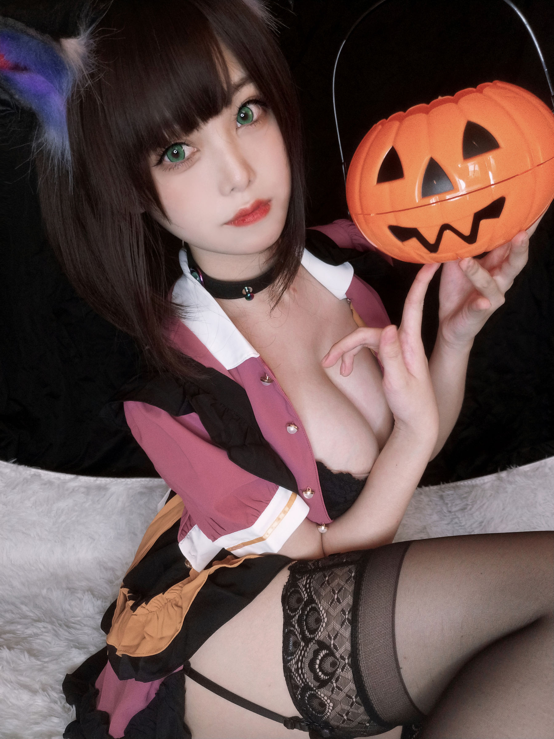 [COSPLAY]蜜汁猫裘 – 万圣节-看套图