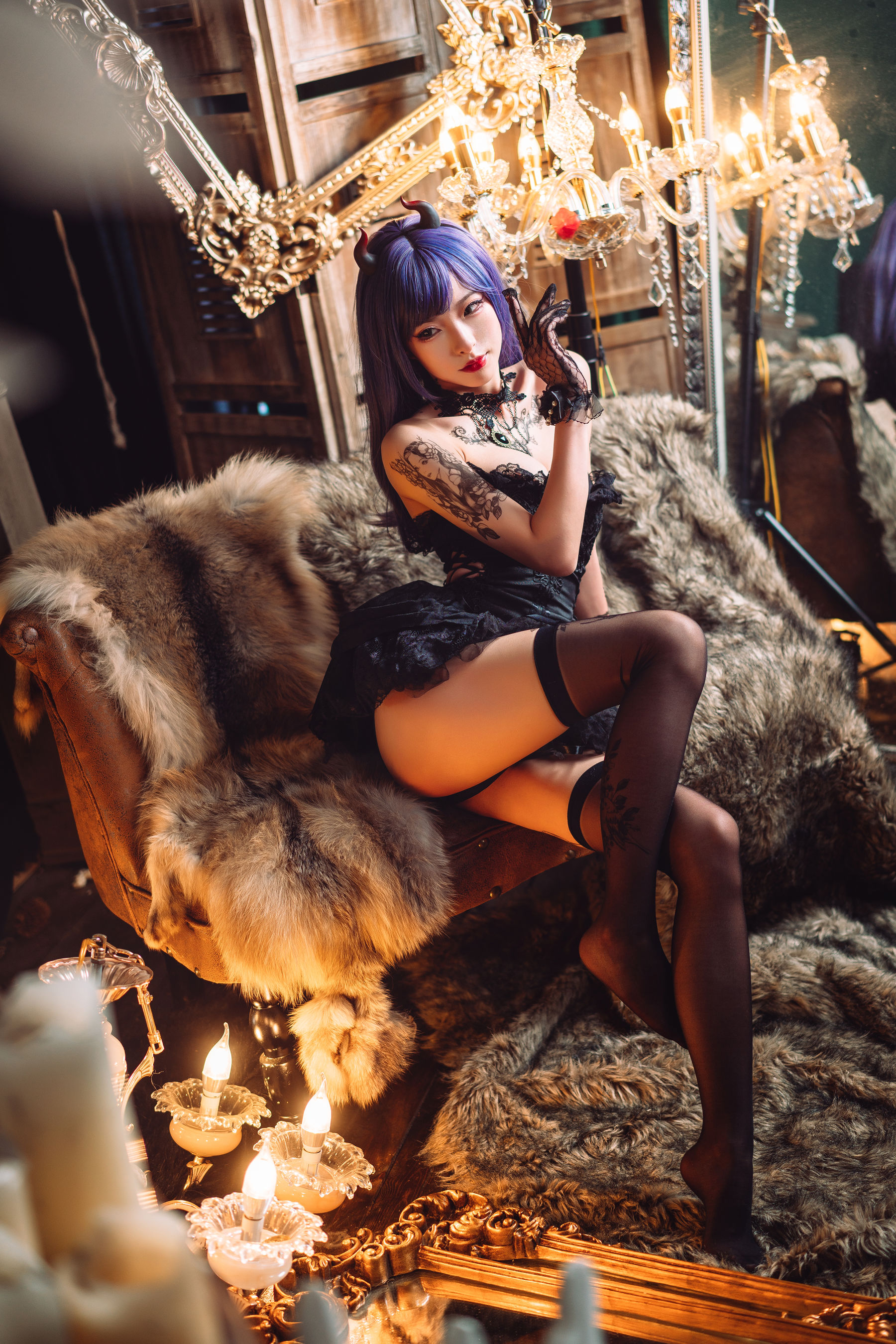 图片[3]-[COSPLAY] 清水由乃 暗黑纹身-看套图
