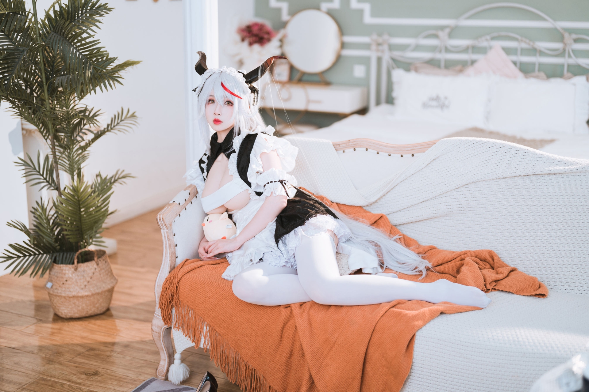 图片[3]-[COSPLAY]rioko凉凉子 – 妄想航线 港区的龙女仆-看套图