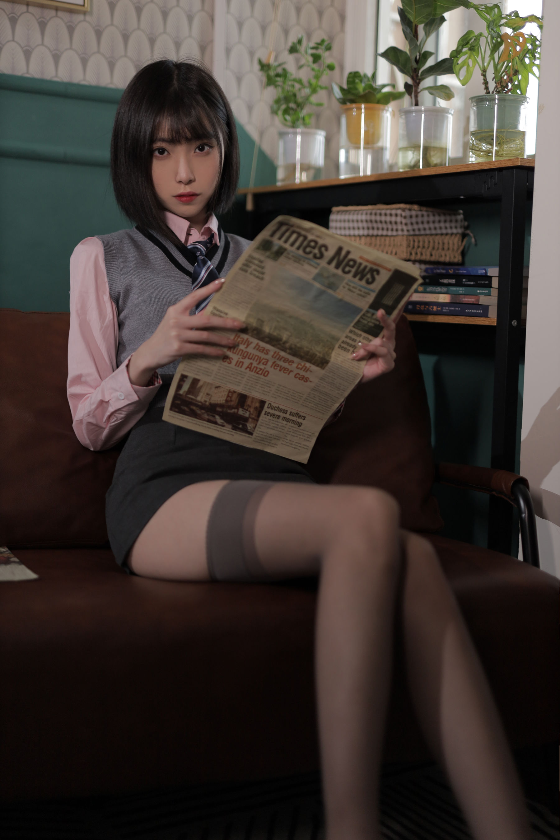 图片[5]-[COSPLAY]许岚 – 韩系制服-看套图