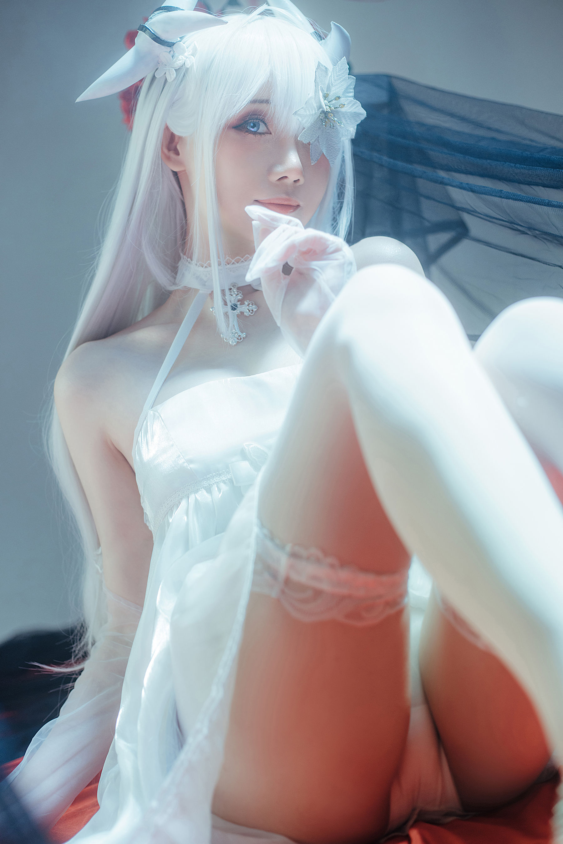 图片[3]-[COSPLAY] 焖焖碳&Tomoyo酱 – 碧蓝航线 埃姆登 双黑白夜之主-看套图